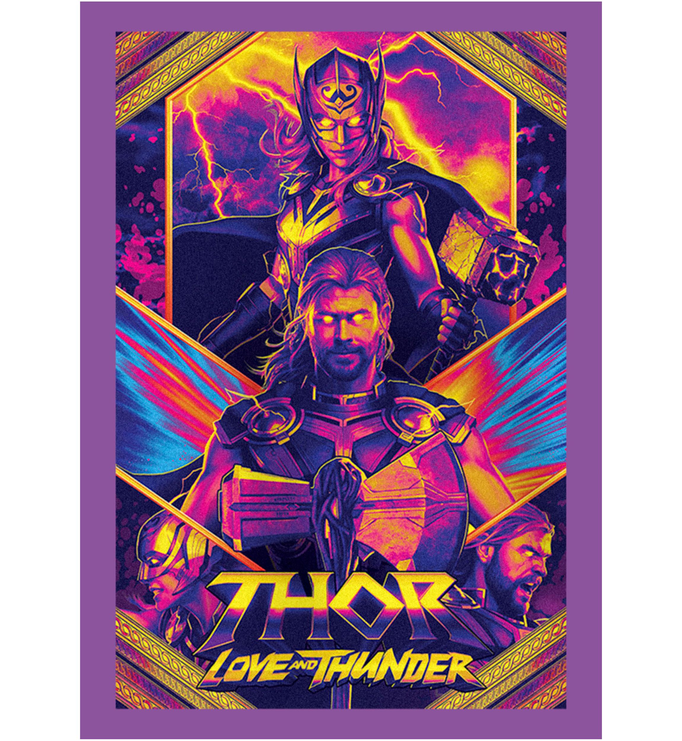 Neon Poster Graphic T-Shirt