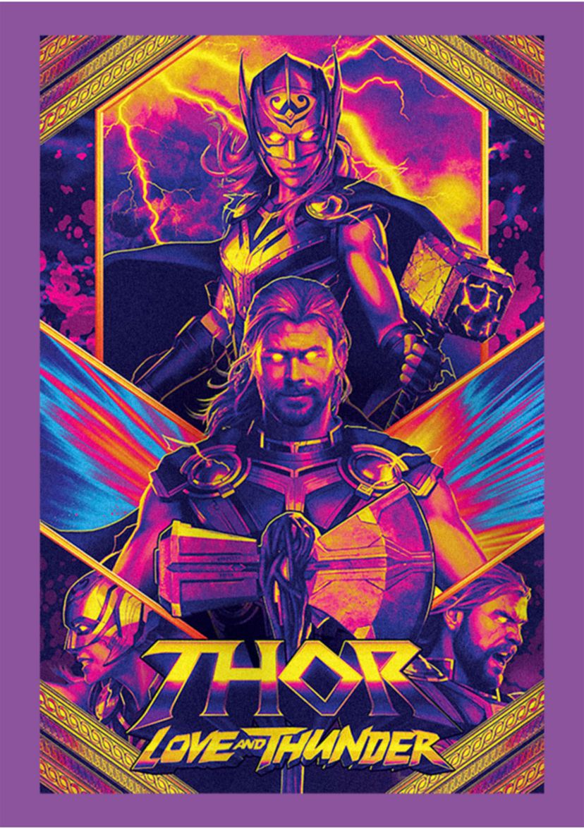 Neon Poster Graphic T-Shirt