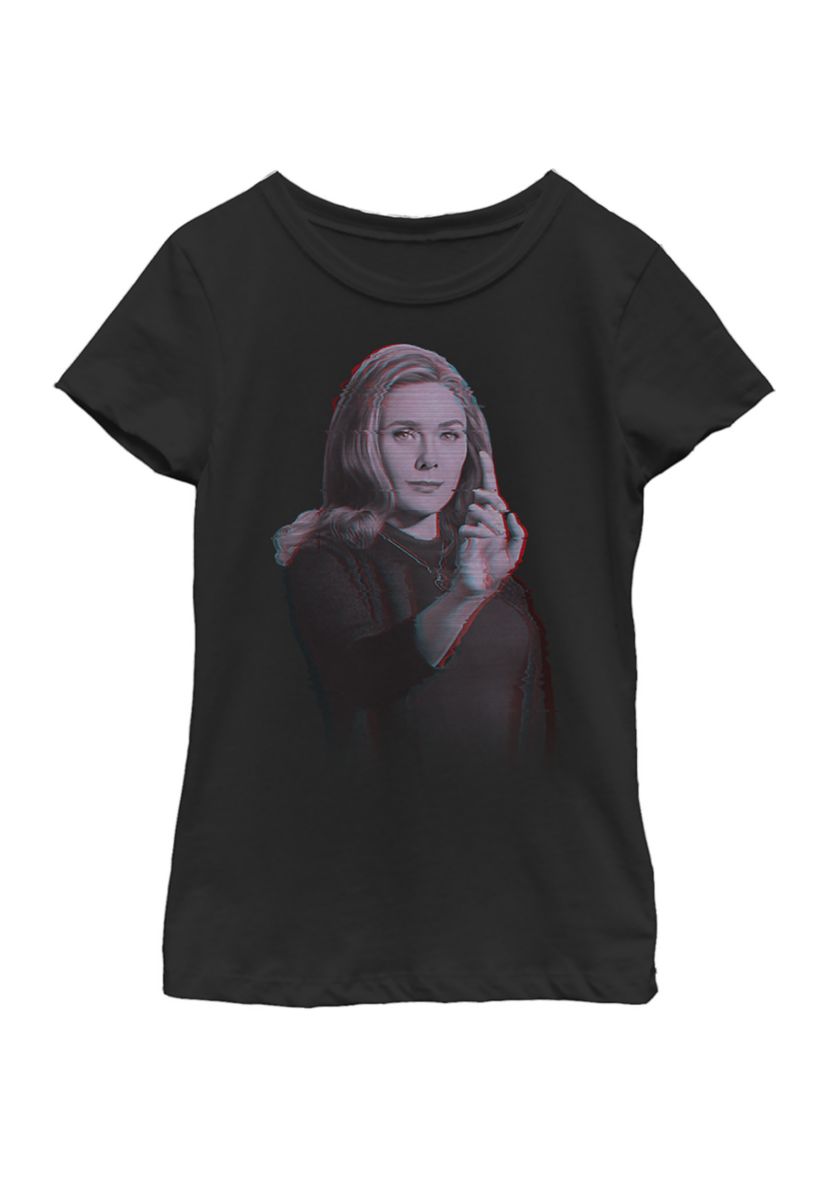 Girls 4-6x WANDA VIDEO GLITCH OVERLAY Top