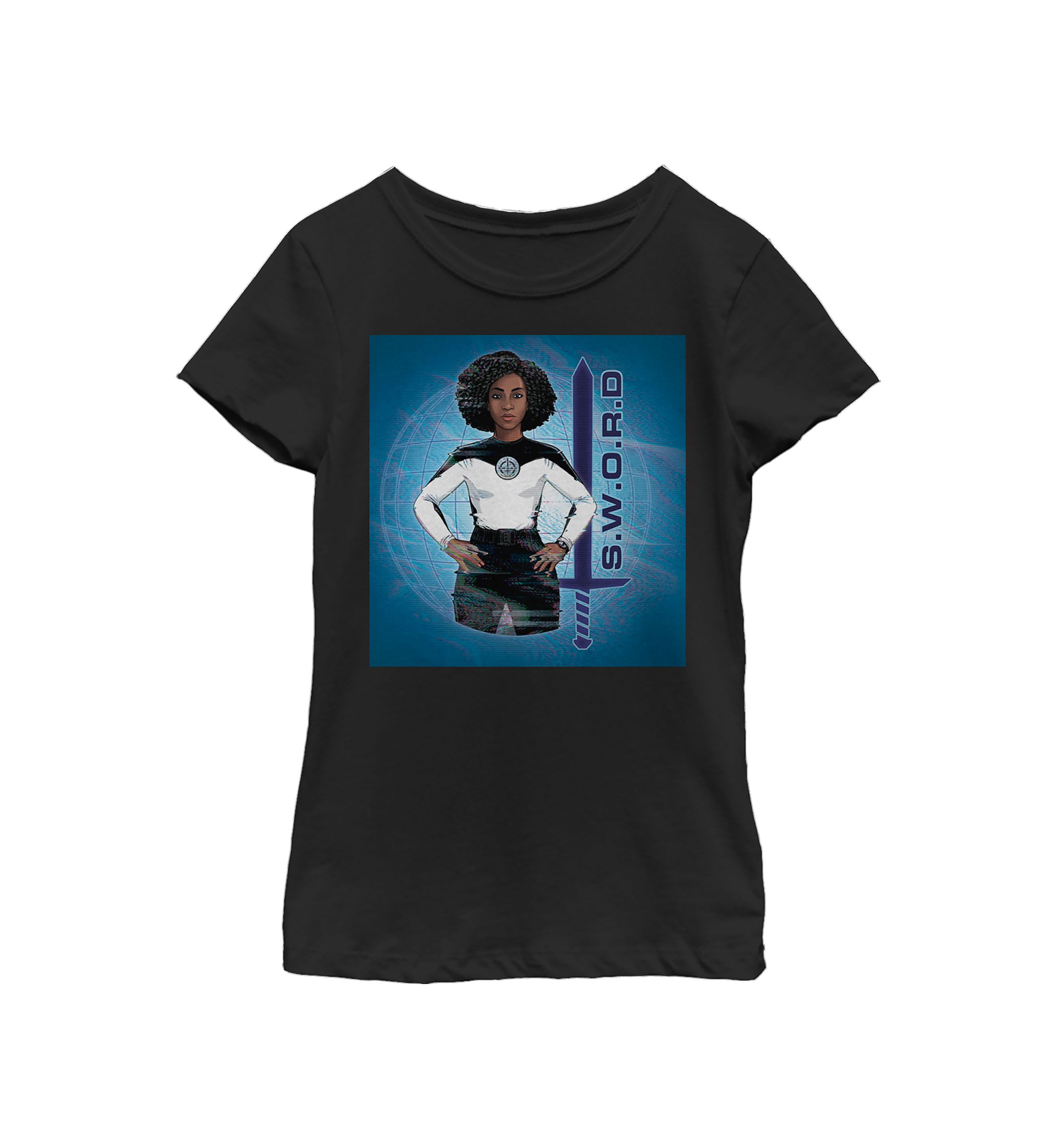 Girls 4-6x  Sword Graphic Top