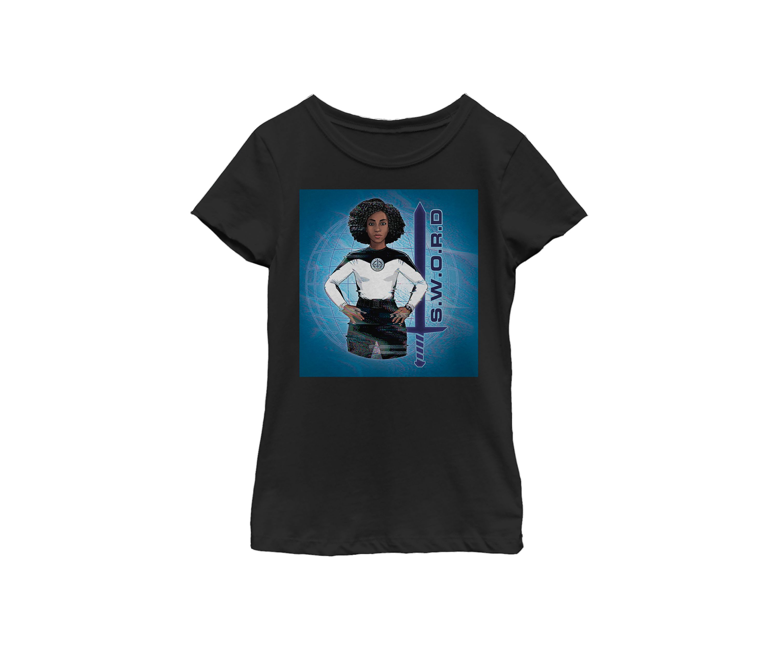Girls 4-6x  Sword Graphic Top