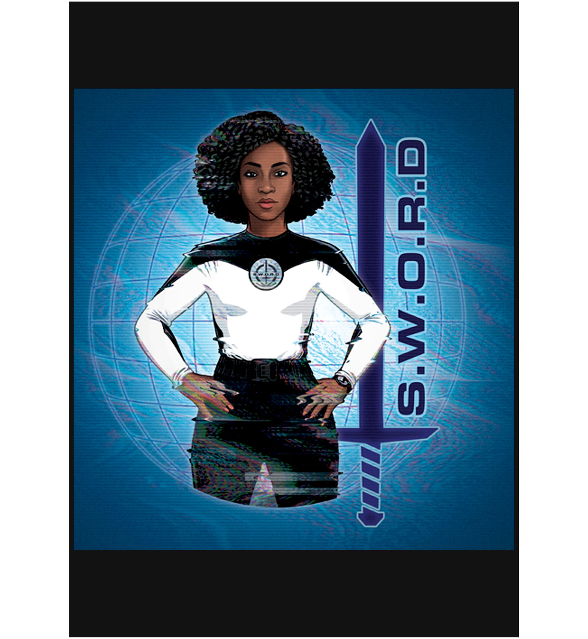 Girls 4-6x  Sword Graphic Top