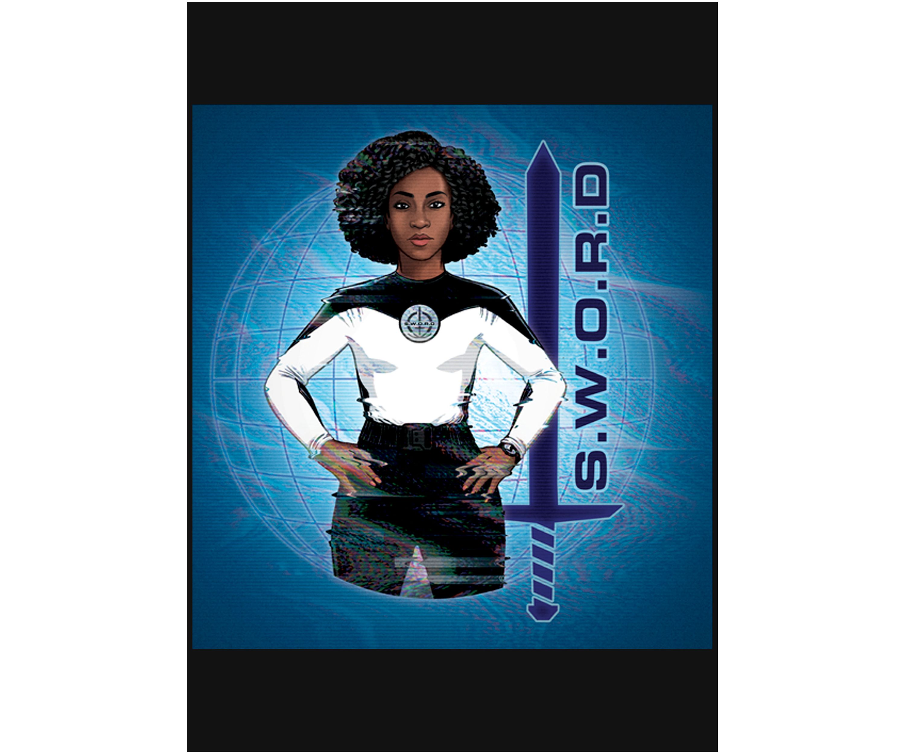 Girls 4-6x  Sword Graphic Top