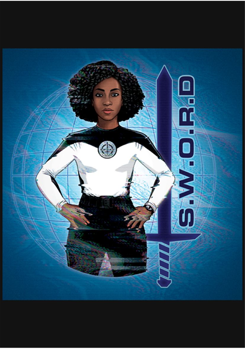 Girls 4-6x  Sword Graphic Top