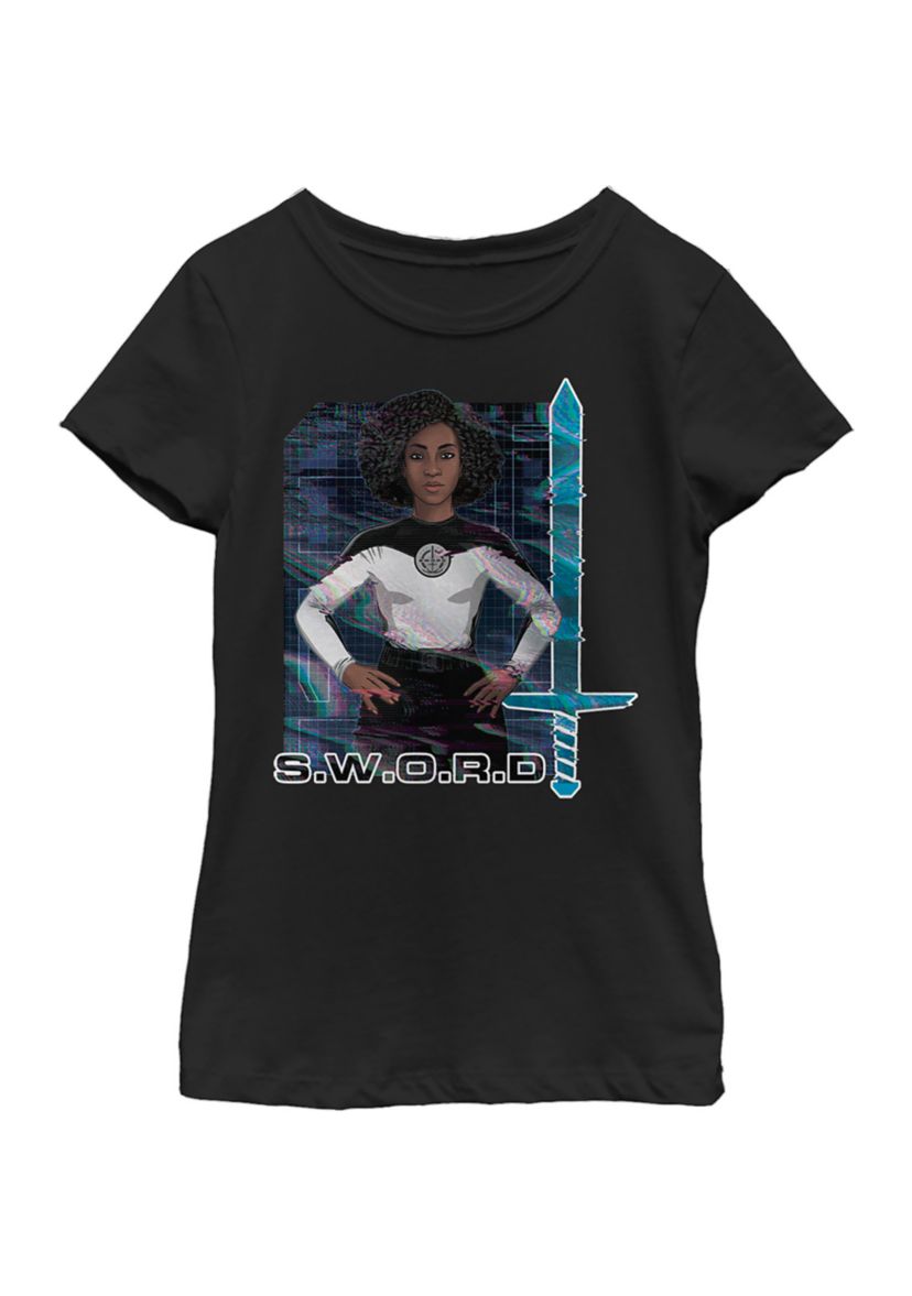 Girls 4-6x  Digital Wanda Graphic Top