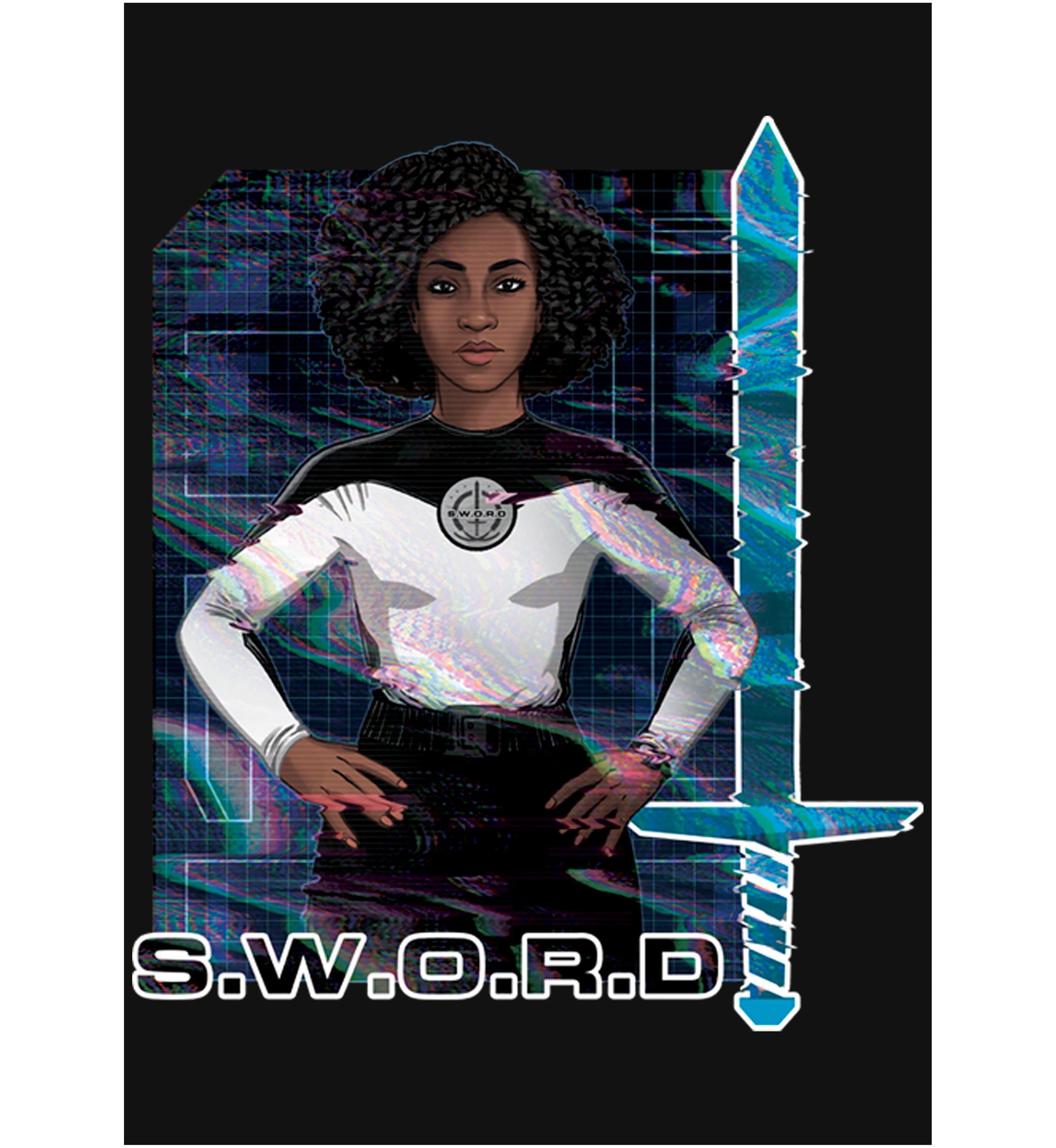 Girls 4-6x  Digital Wanda Graphic Top