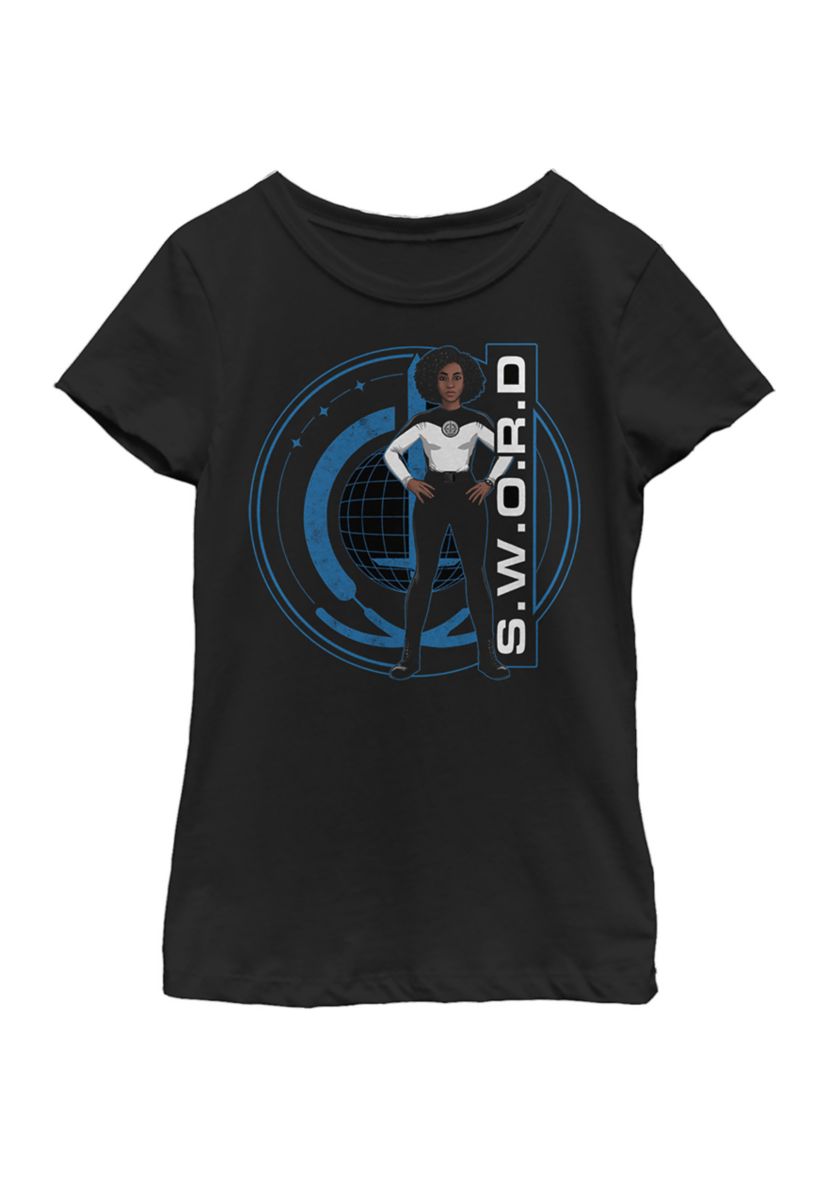 Girls 4-6x  Wanda And Logo Graphic Top