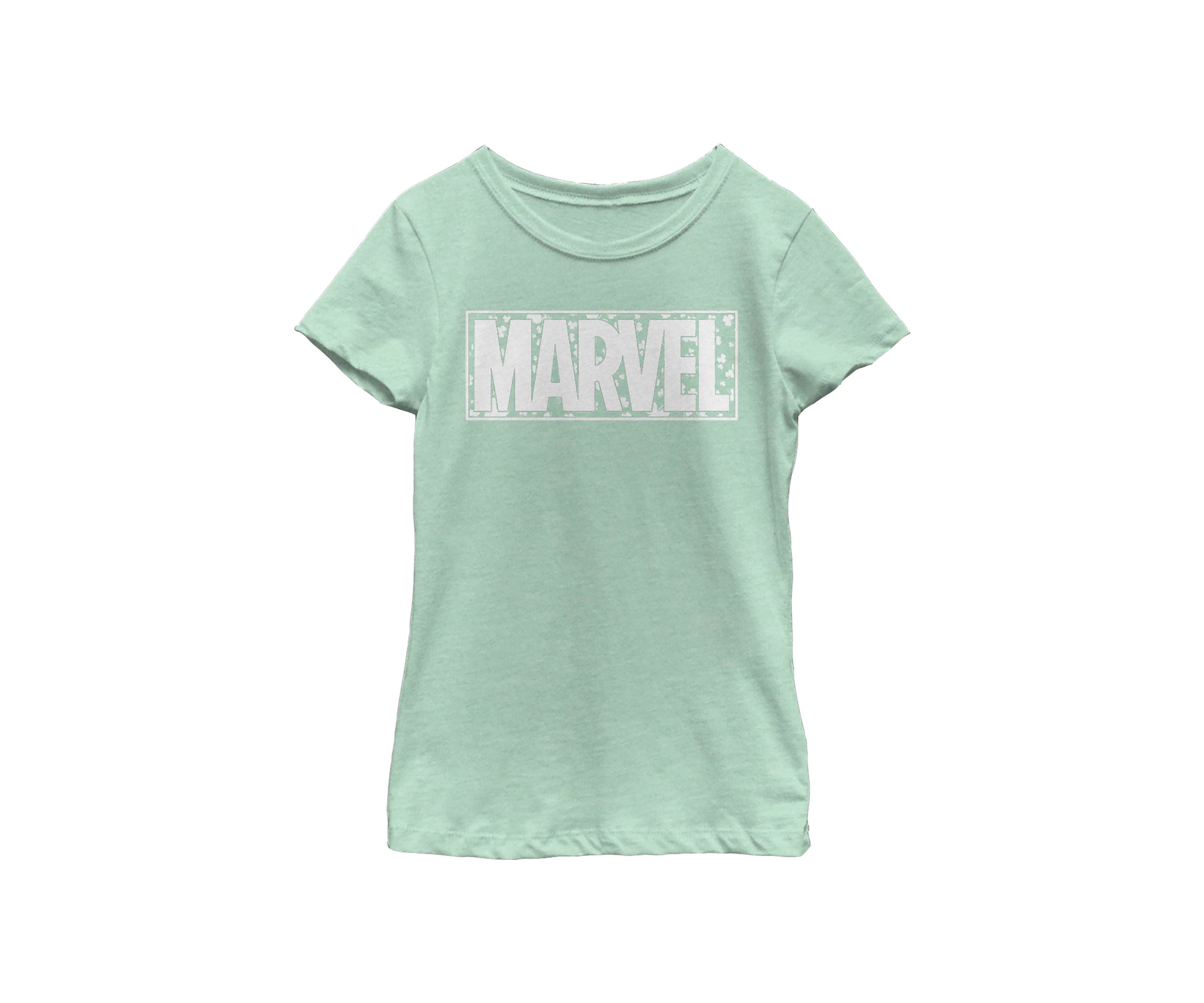 Girls 46x Marvel Superheros Retro Marvel Shamrock Graphic Top