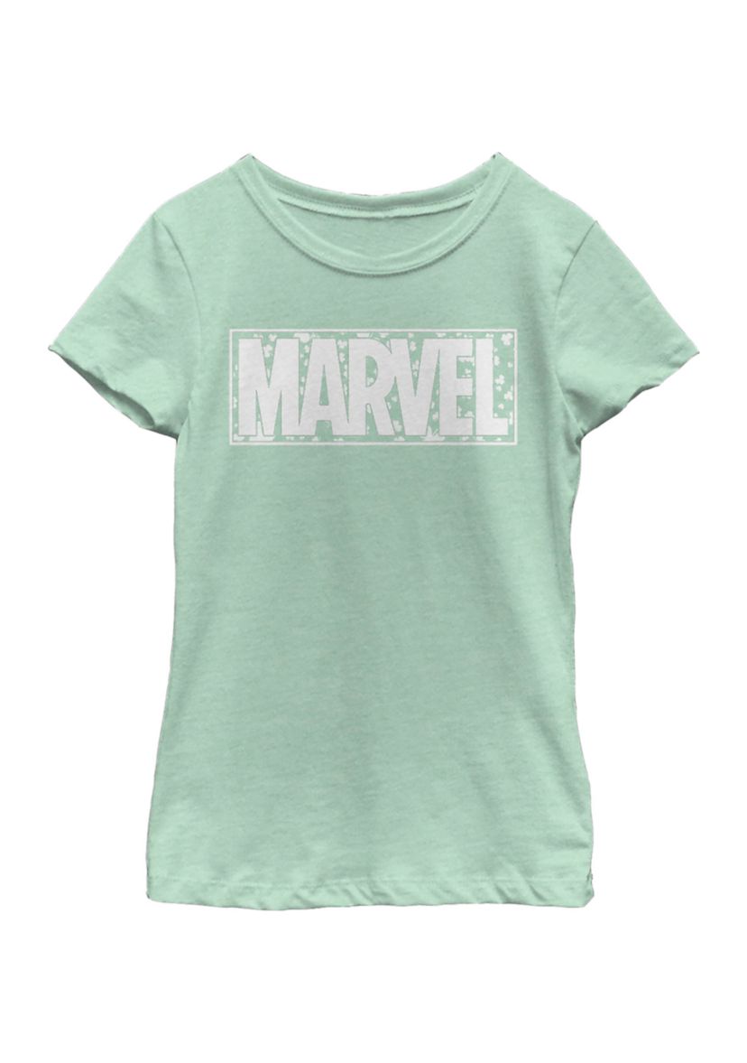 Girls 46x Marvel Superheros Retro Marvel Shamrock Graphic Top