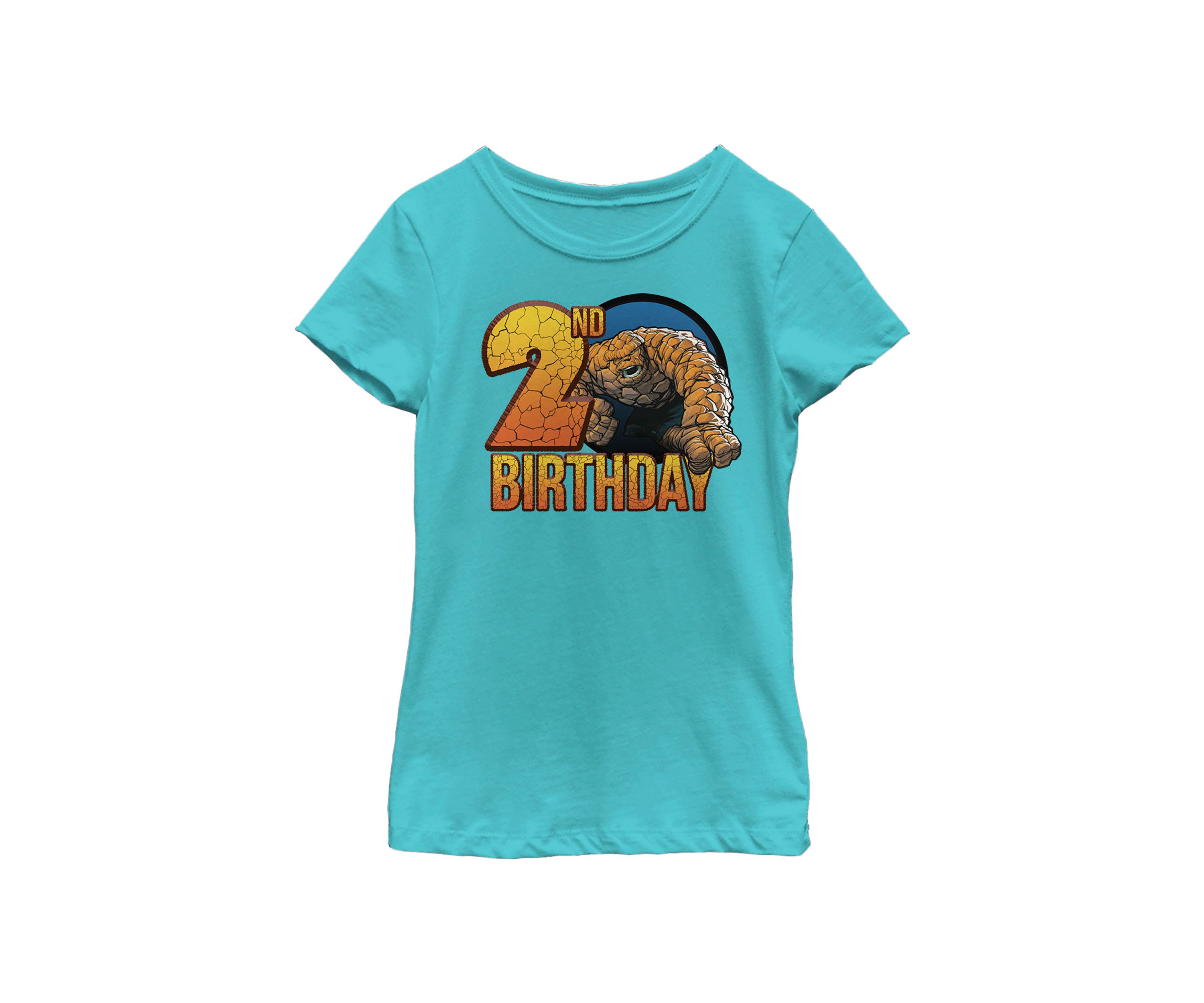 Girls 46x Fantastic Four Thing 2nd Bday Graphic Top