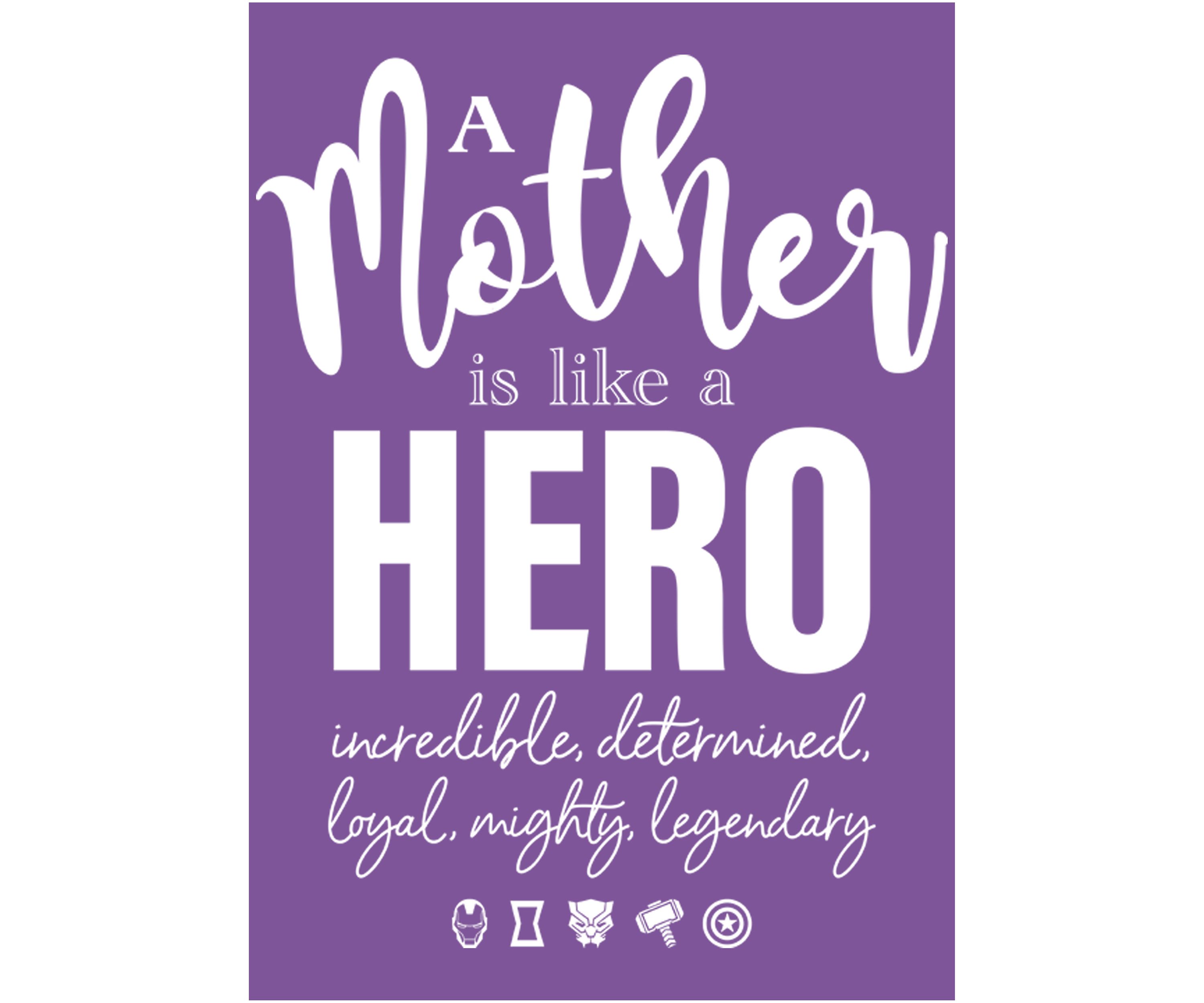 Girls 4-6x Seasonal A Mother Hero Quote Graphic T-Shirt