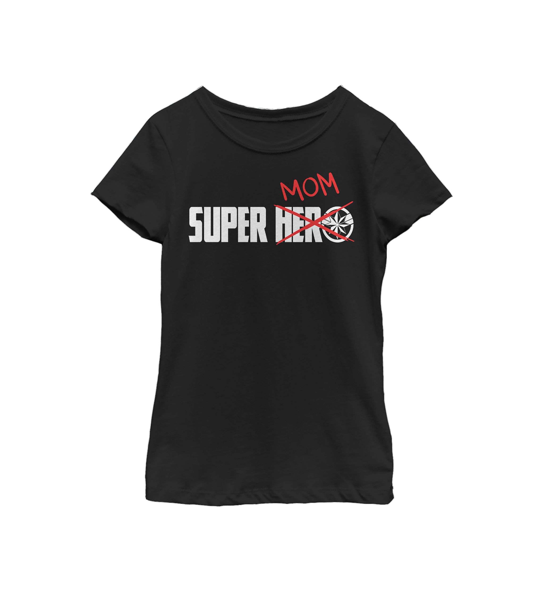 Girls 4-6x Seasonal Super Mom Doodle Graphic T-Shirt