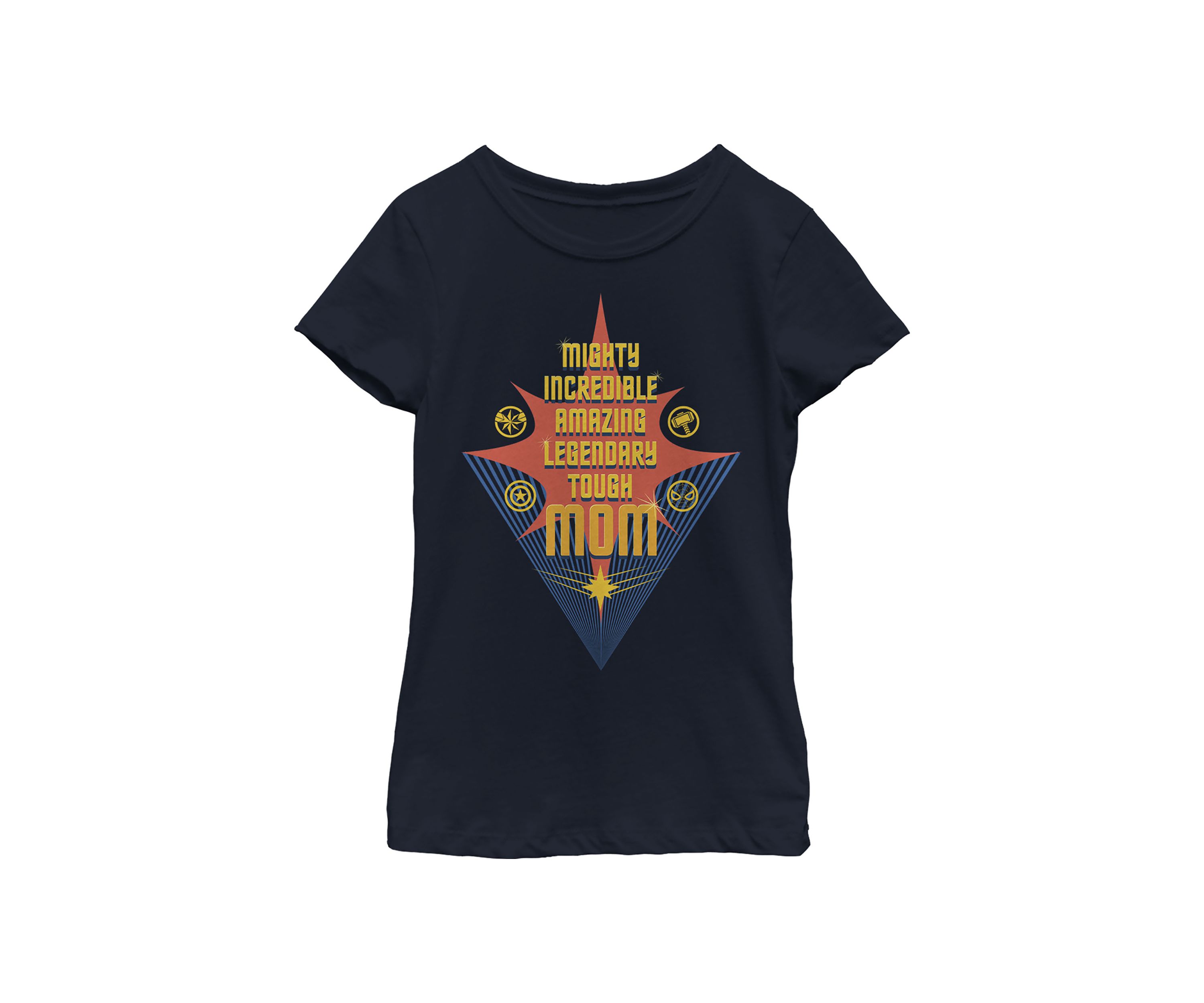 Girls 4-6x Seasonal Mom List Swoosh Star Graphic T-Shirt