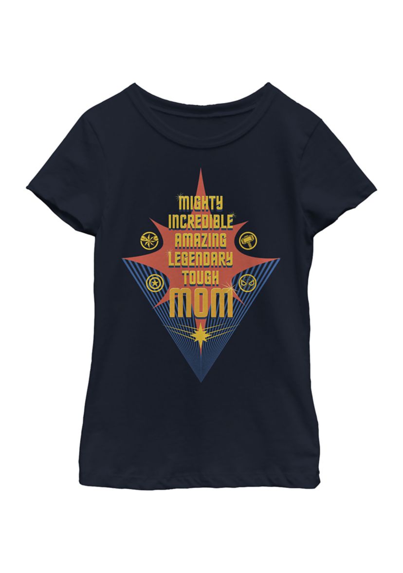 Girls 4-6x Seasonal Mom List Swoosh Star Graphic T-Shirt