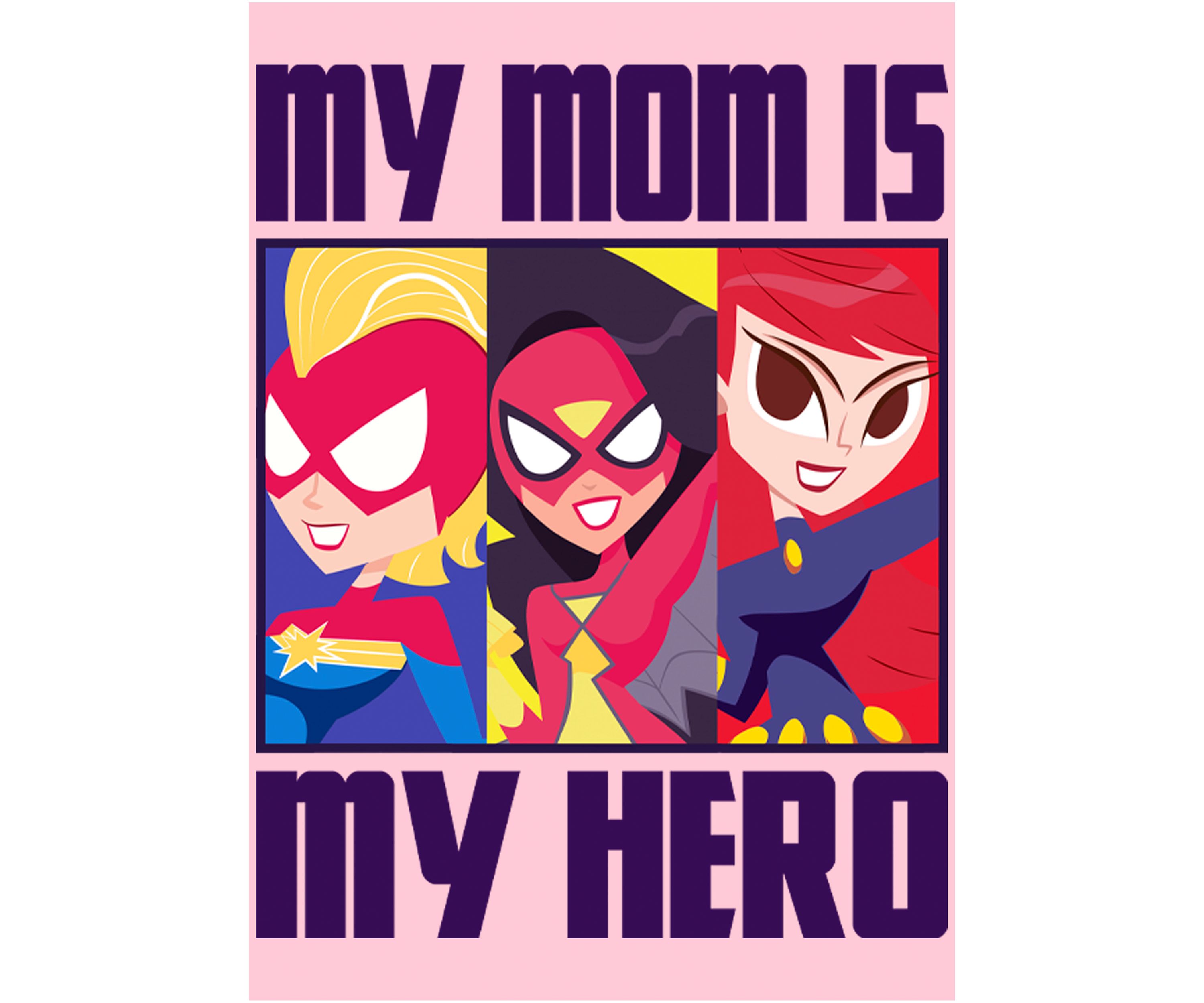Girls 4-6x Seasonal Hero Mom BoxUp Graphic T-Shirt