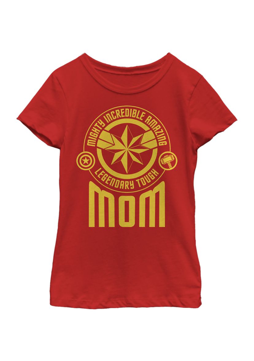 Girls 4-6x Seasonal Mom Tonal Badges Graphic T-Shirt