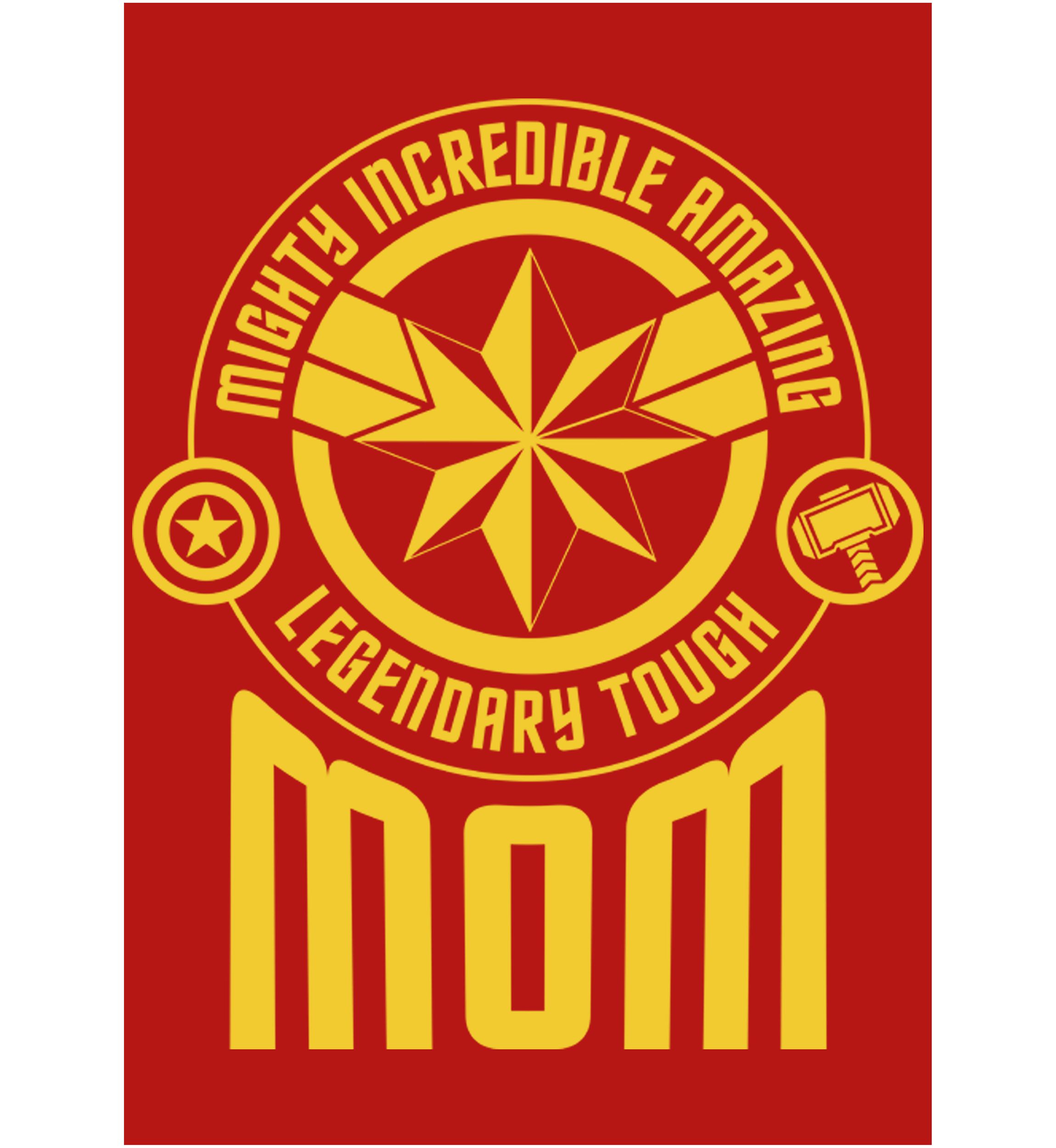 Girls 4-6x Seasonal Mom Tonal Badges Graphic T-Shirt