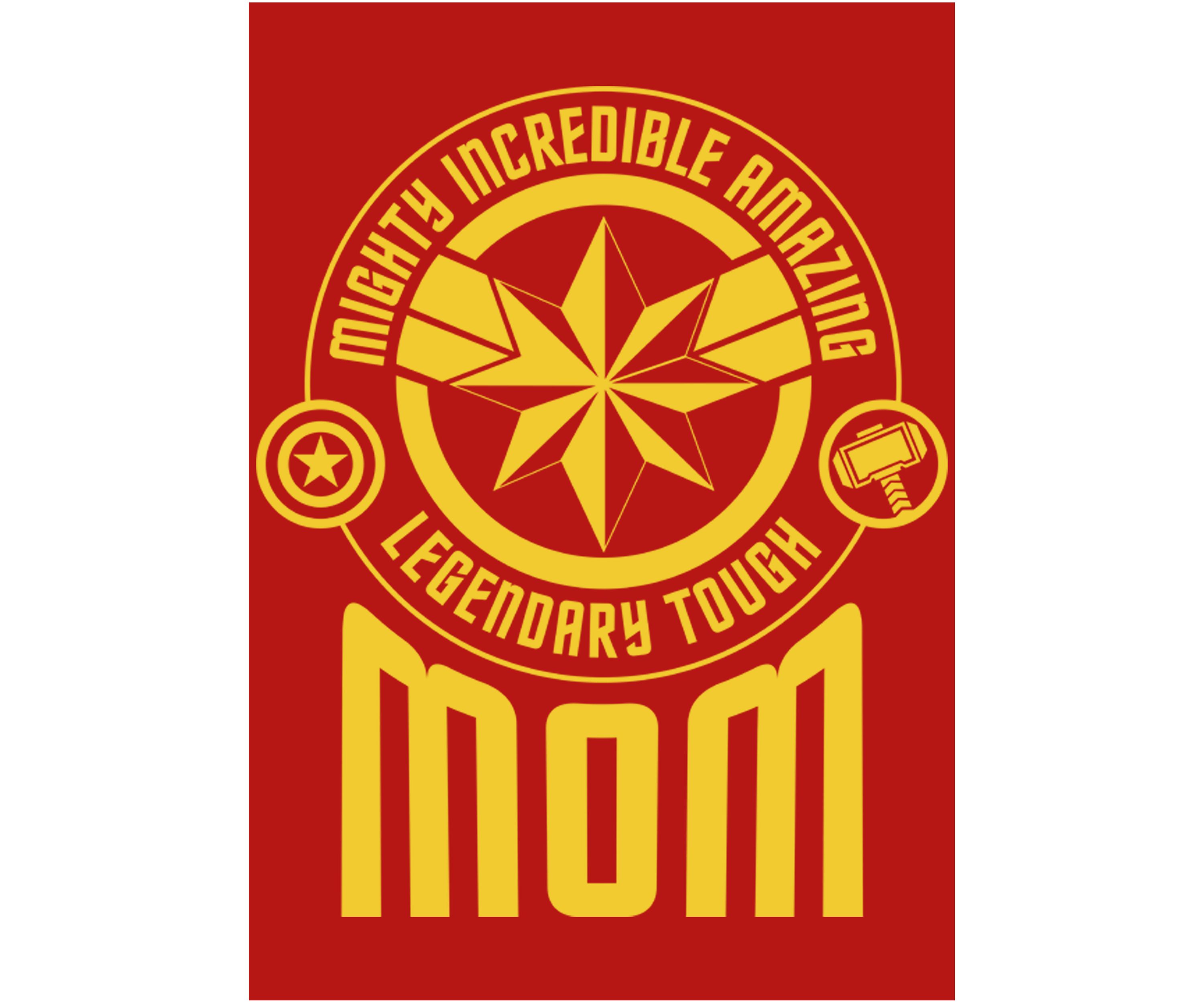 Girls 4-6x Seasonal Mom Tonal Badges Graphic T-Shirt