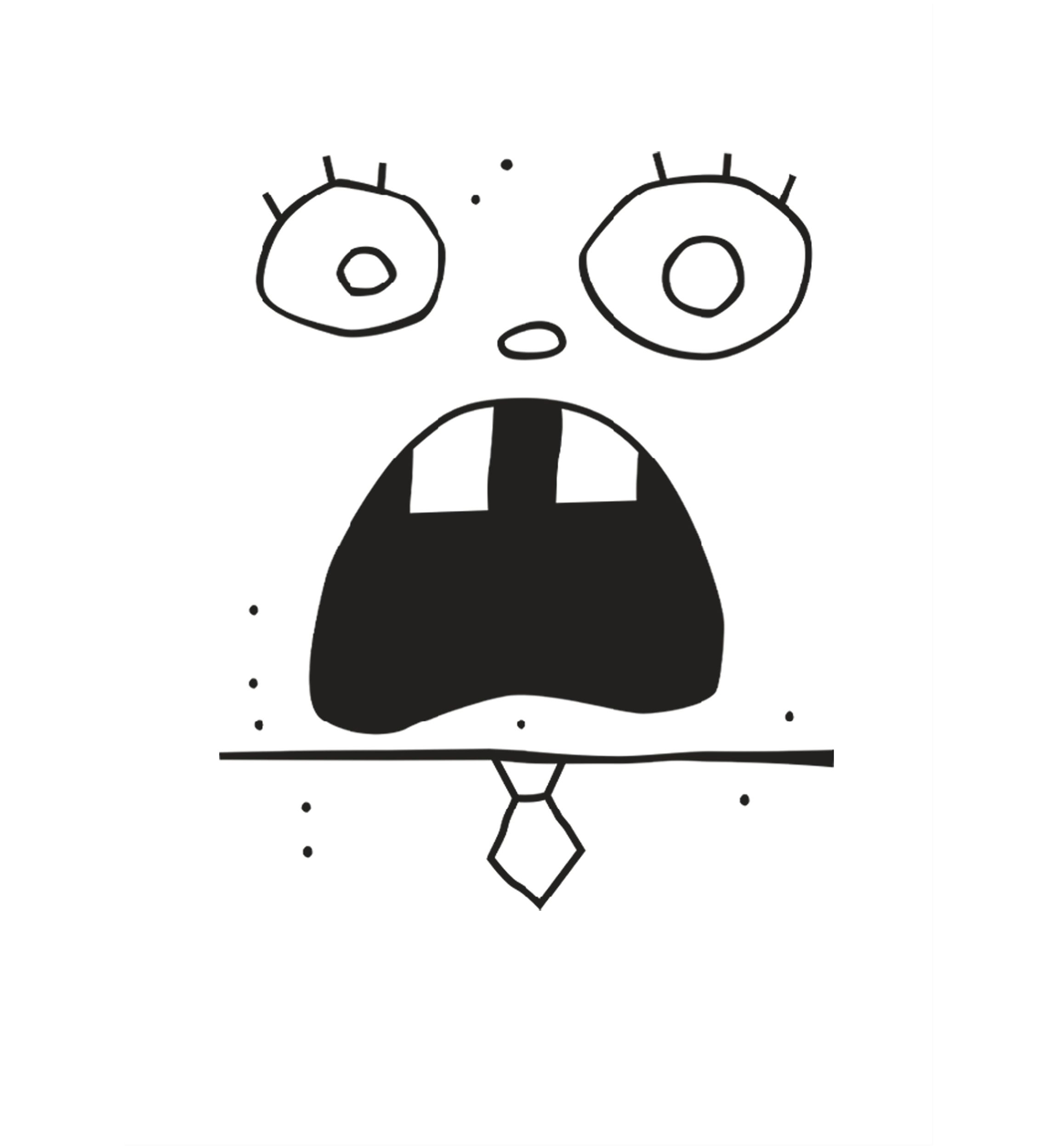 Girls 4-6x DoodleBob Face Graphic T-Shirt