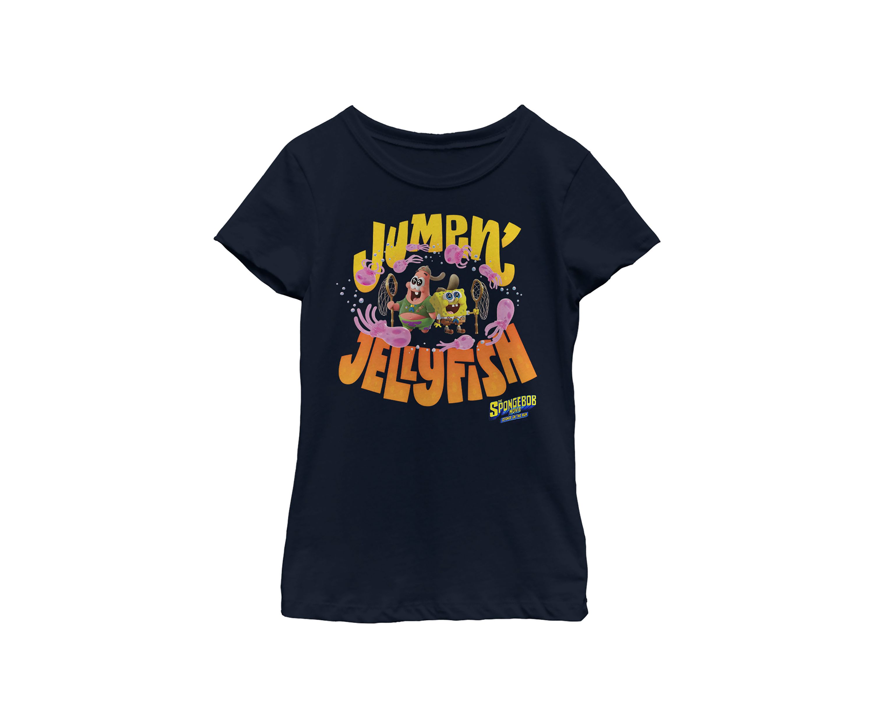 Girls 46x Spongebob Movie Jellyfish Fields Graphic Top