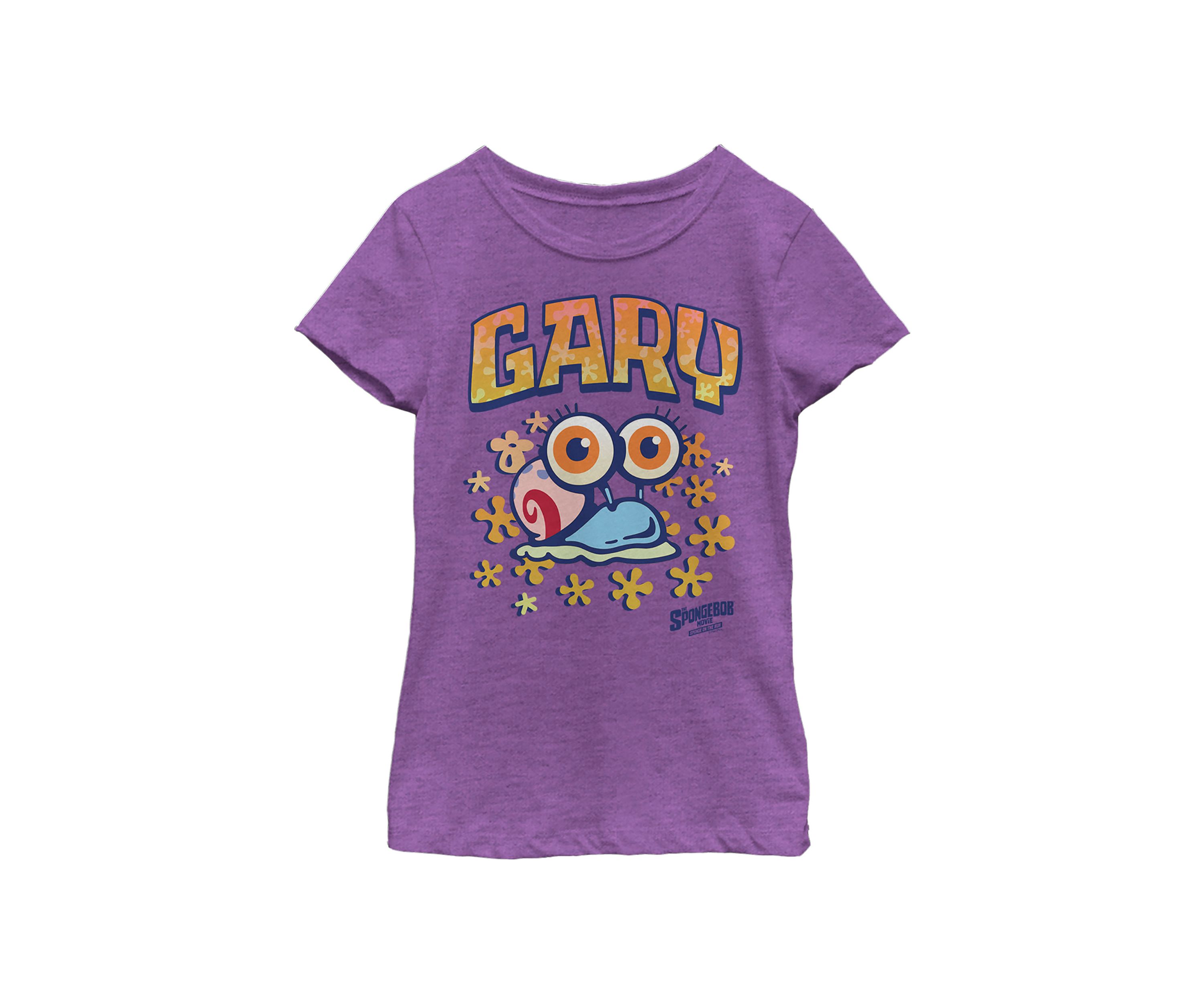 Girls 46x Spongebob Movie Baby Gary Graphic Top