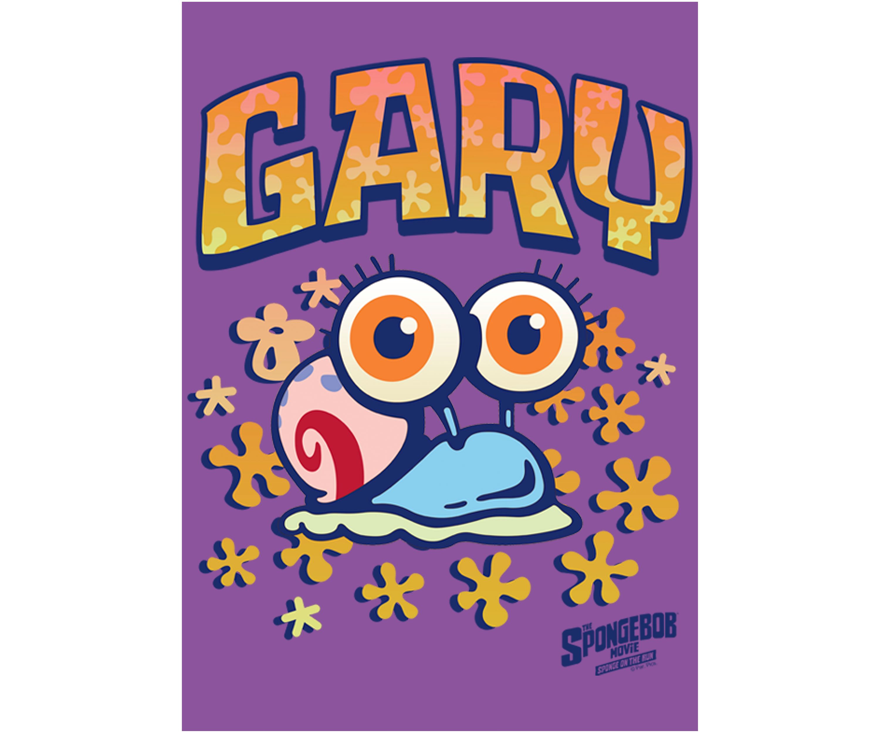 Girls 46x Spongebob Movie Baby Gary Graphic Top