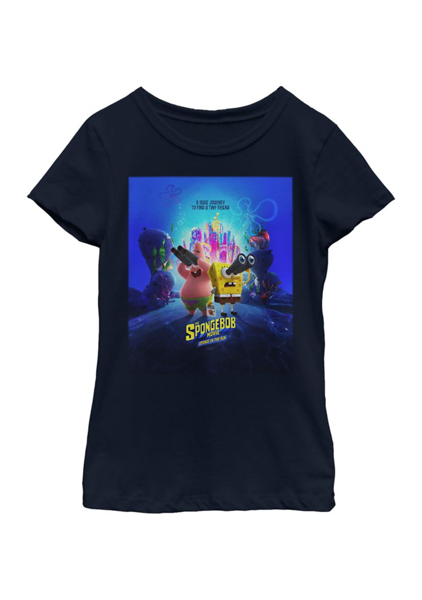 Girls 46x Spongebob Movie Spongebob Binocular Poster Graphic Top