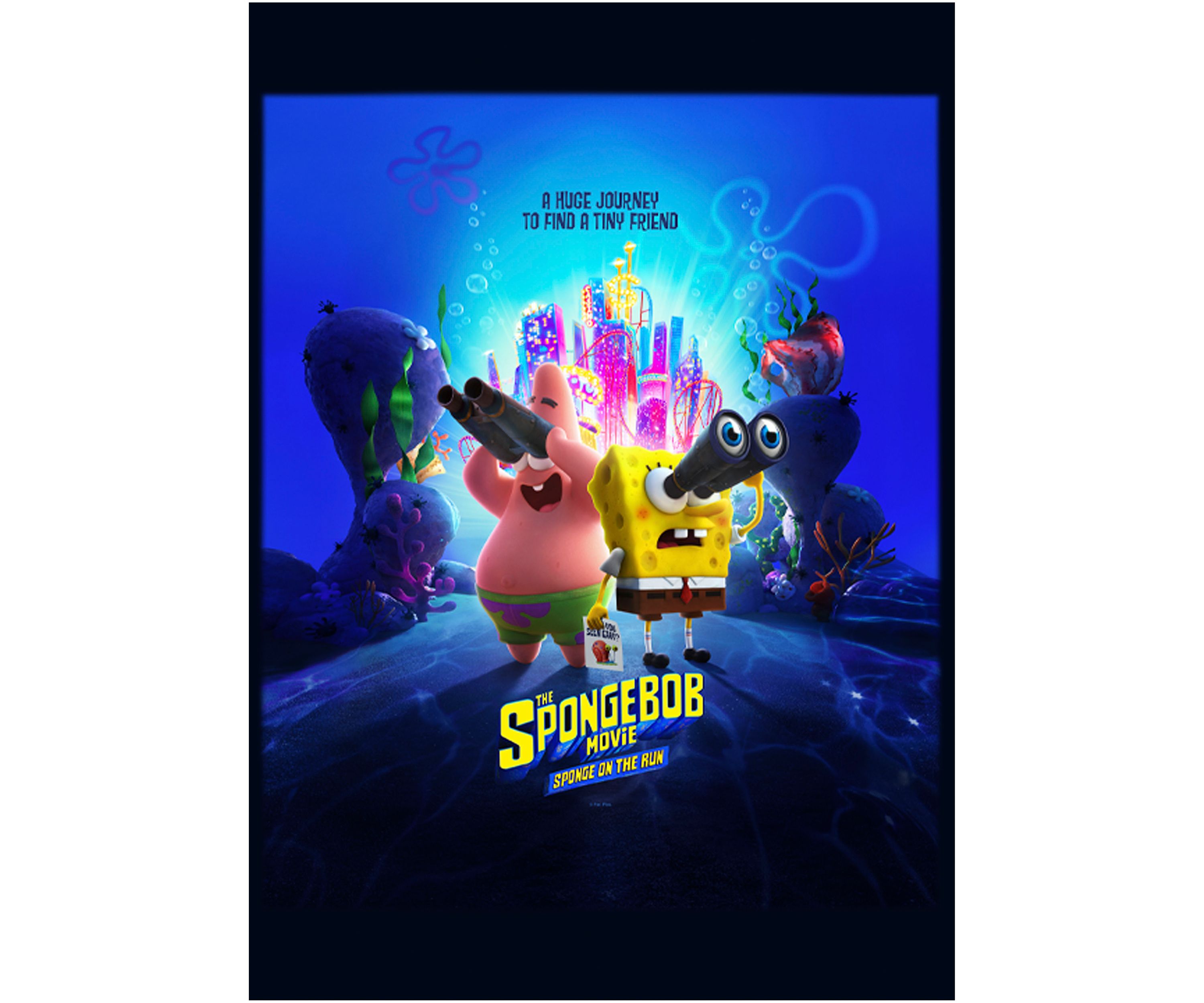 Girls 46x Spongebob Movie Spongebob Binocular Poster Graphic Top