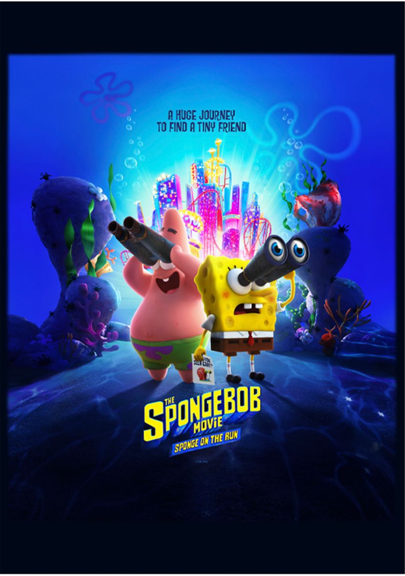 Girls 46x Spongebob Movie Spongebob Binocular Poster Graphic Top