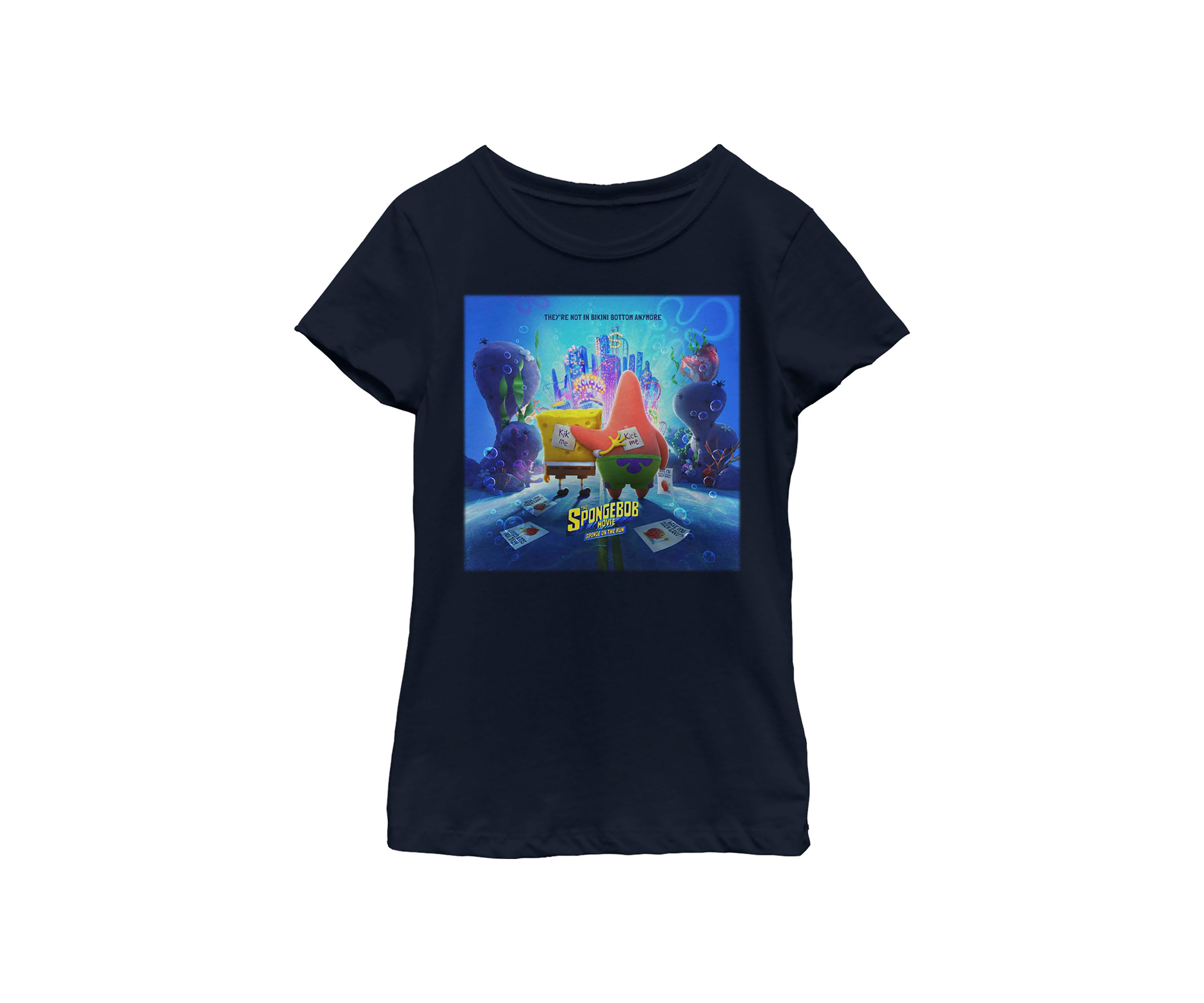 Girls 46x Spongebob Movie Spongebob Movie Poster Graphic Top