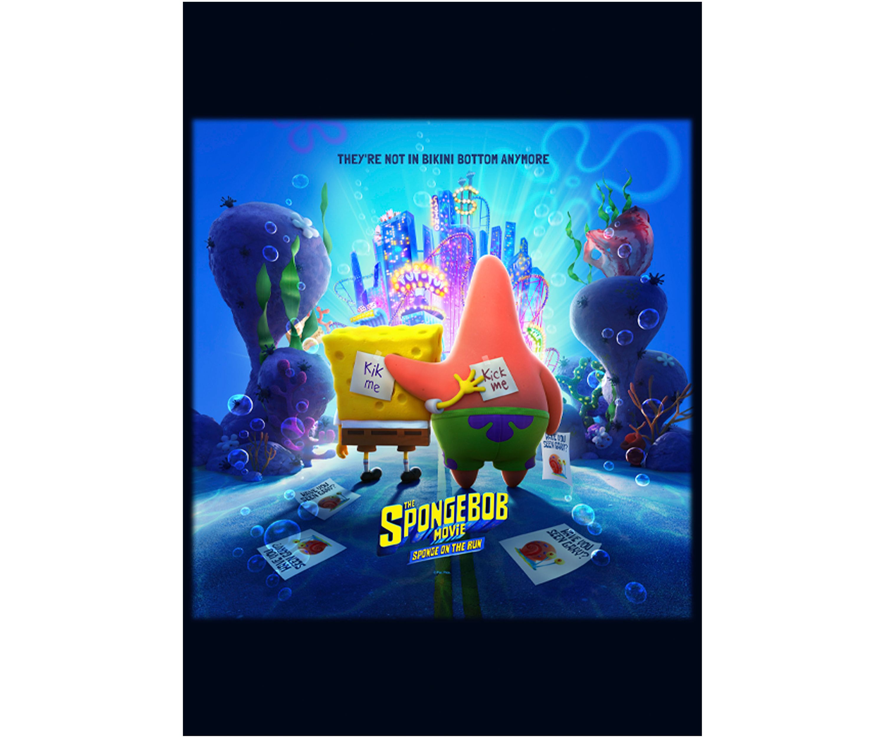 Girls 46x Spongebob Movie Spongebob Movie Poster Graphic Top