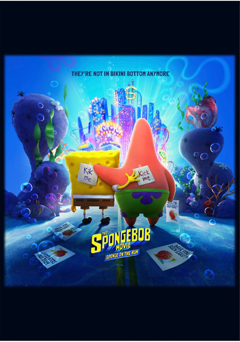 Girls 46x Spongebob Movie Spongebob Movie Poster Graphic Top