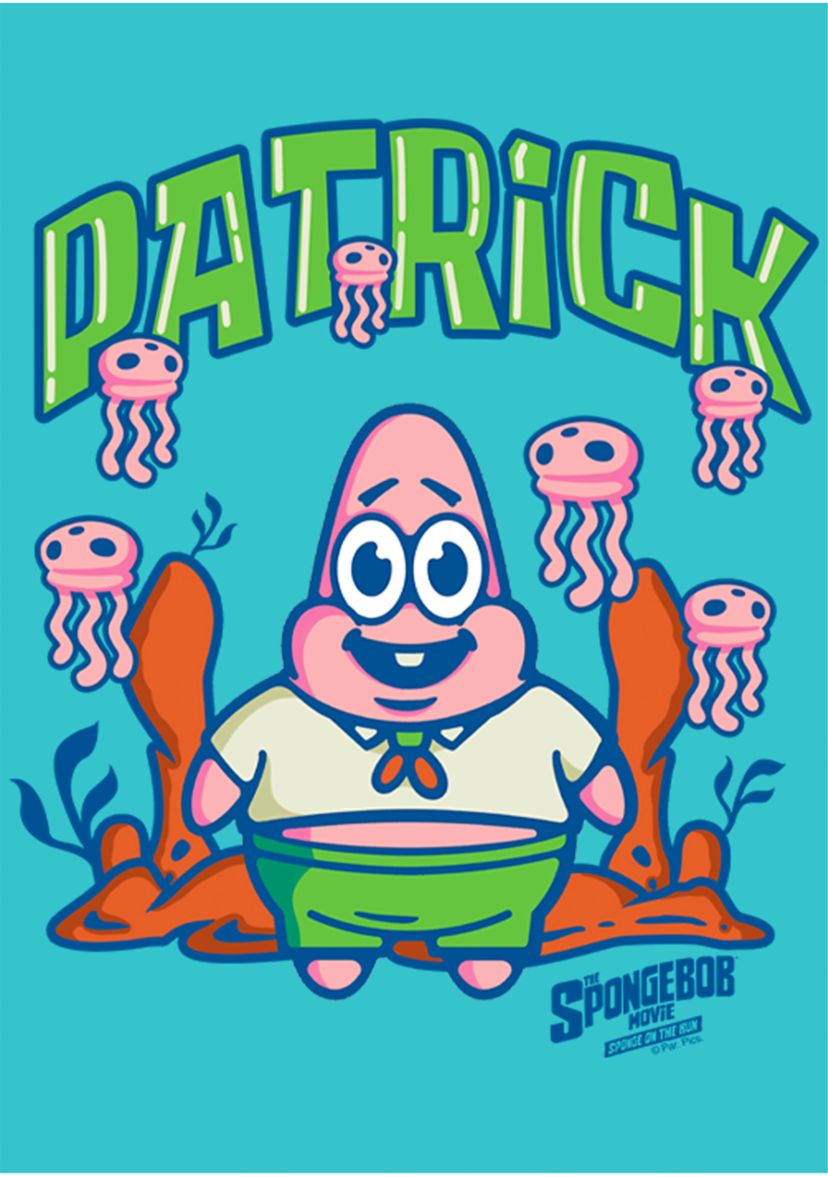 Girls 46x Spongebob Movie Kid Patrick Graphic Top