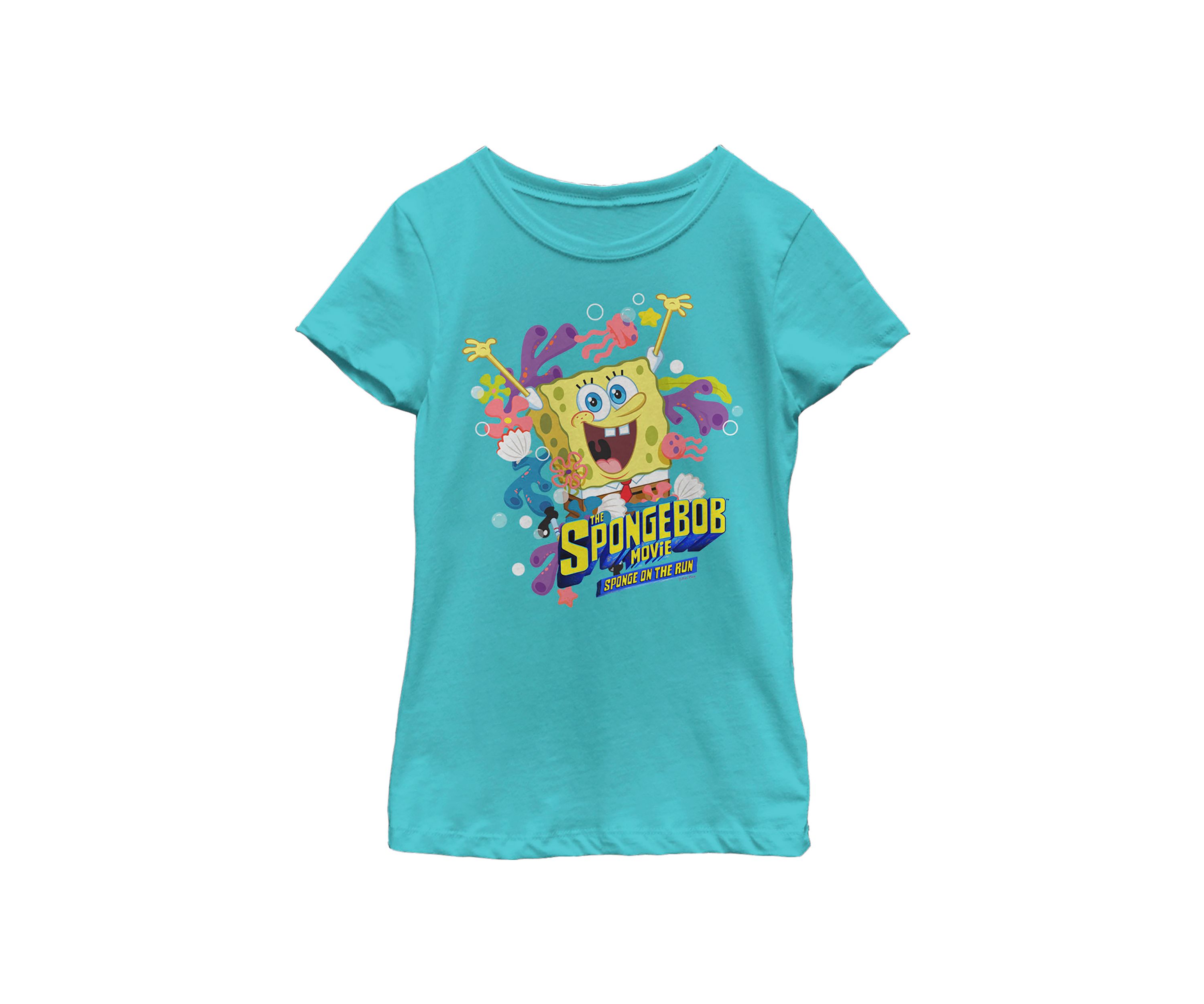Girls 46x Spongebob Movie Sponge On The Run Graphic Top