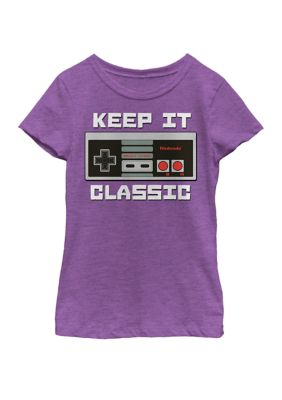 Nintendo Girls 7-16 NES Controller Keep It Classic Short Sleeve Graphic T-Shirt -  4201511NNTD006330001008