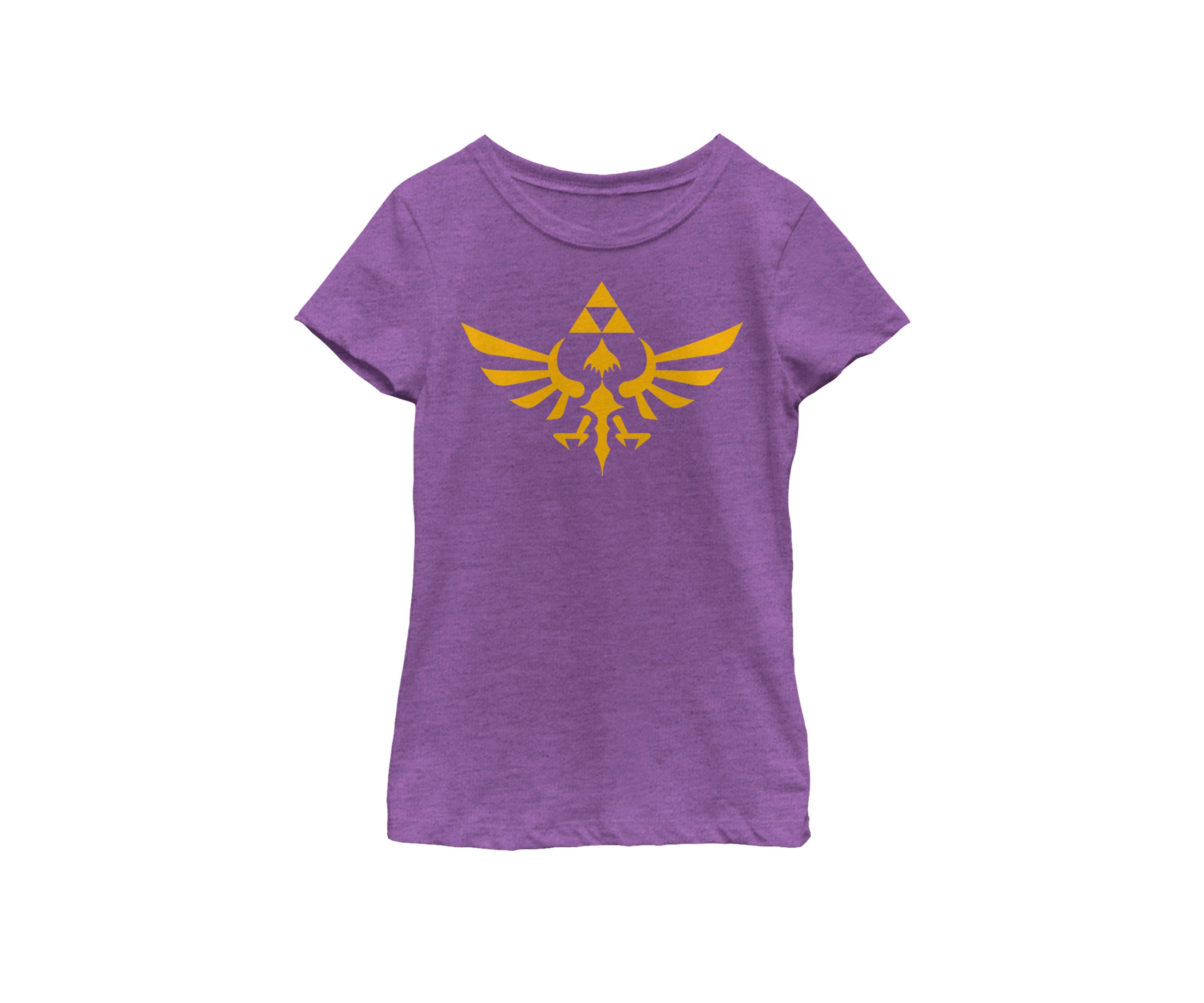 Girls 7-16 Legend Of Zelda Blue Royal Crest Short Sleeve Graphic T-Shirt
