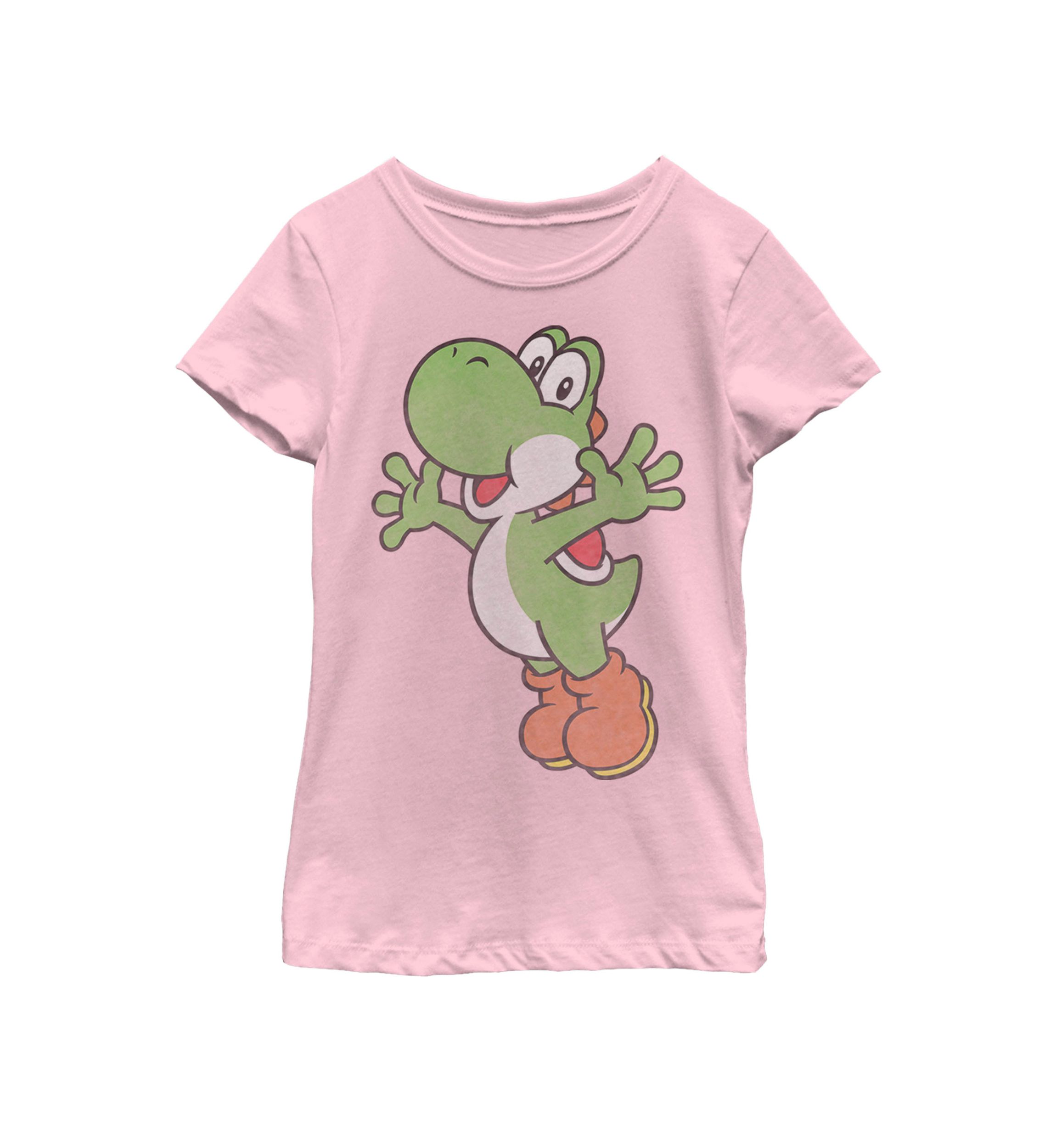 Girls 7-16 Super Mario Yoshi Classic Jump Portrait Short Sleeve Graphic T-Shirt