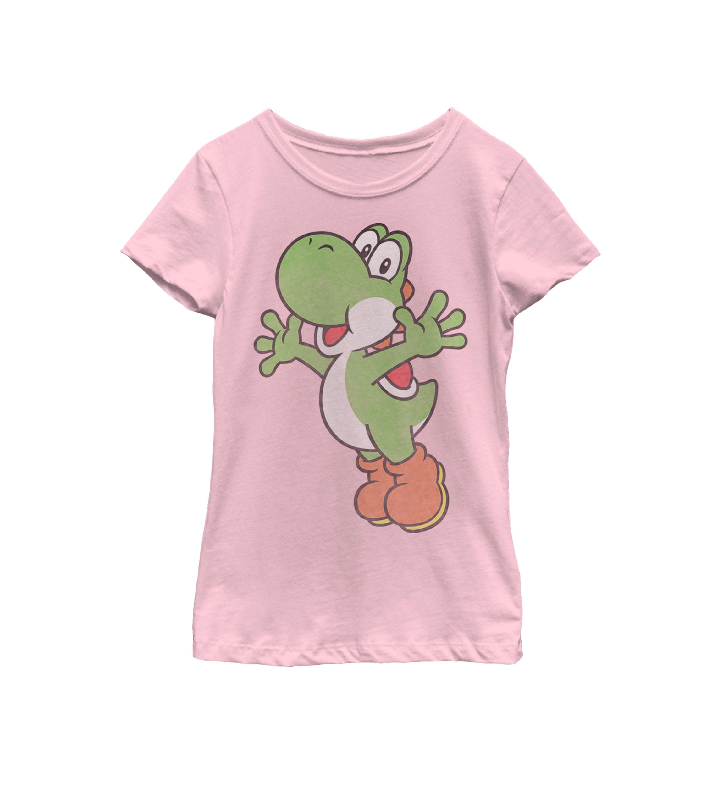 Girls 7-16 Super Mario Yoshi Classic Jump Portrait Short Sleeve Graphic T-Shirt 