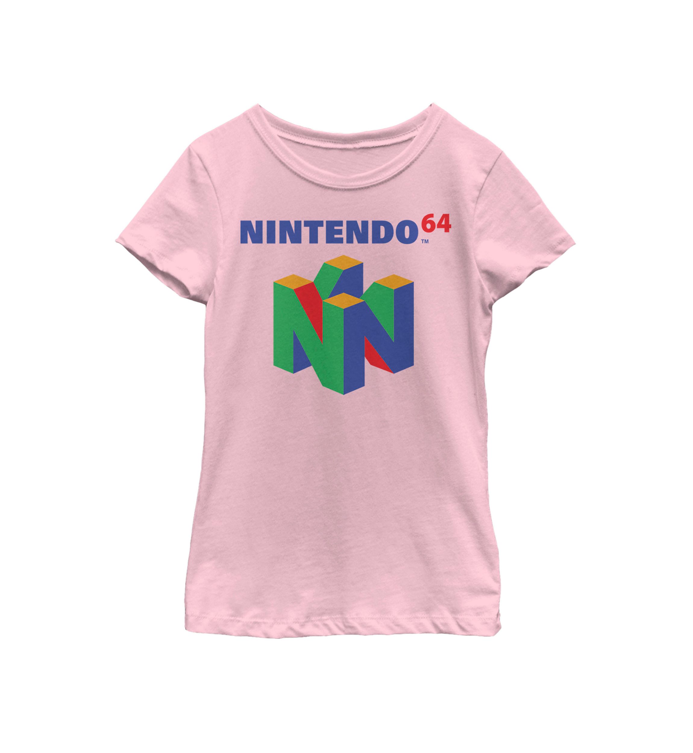  Girls 7-16 64 Classic Logo Retro Vintage Short Sleeve Graphic T-Shirt 