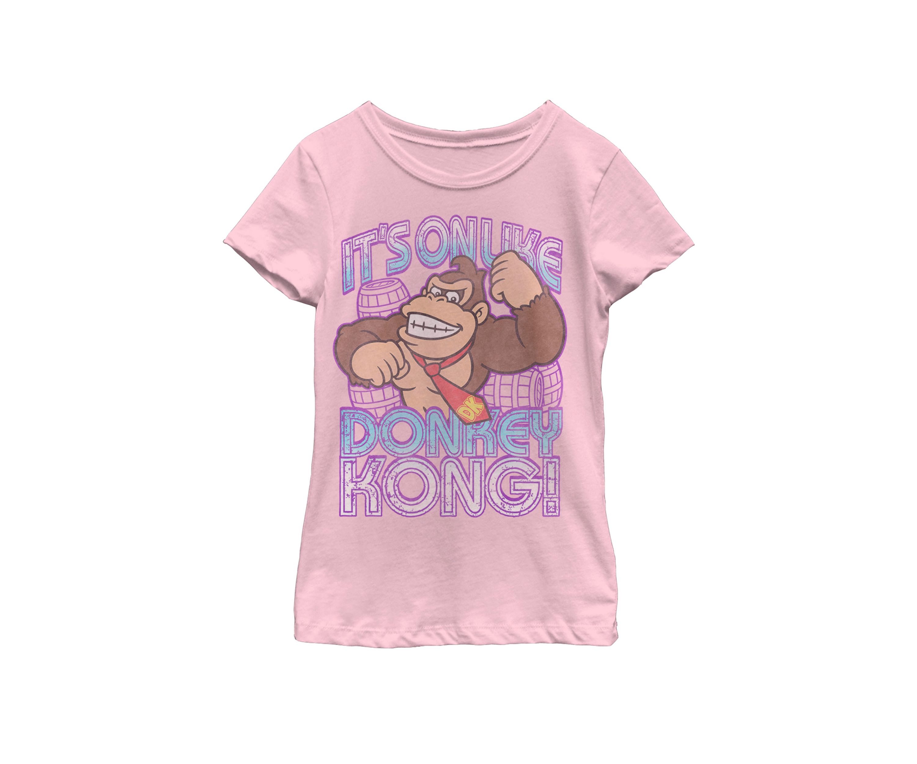 Girls 7-16 Donkey Kong Its On Taunt Short Sleeve Graphic T-Shirt