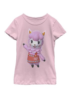 Nintendo Girls 7-16 Animal Crossing Reese Waving Short Sleeve Graphic T-Shirt