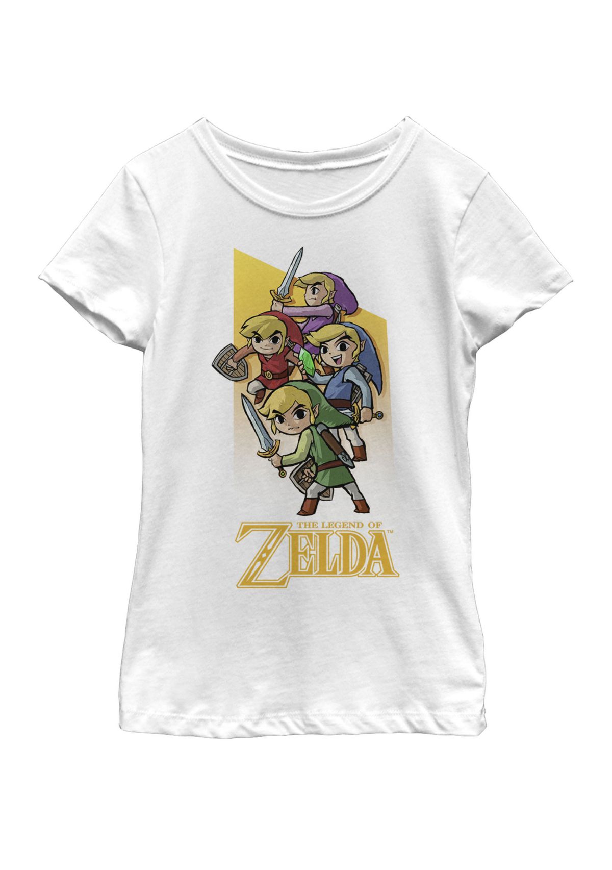 Girls 7-16 Zelda Four Links Short Sleeve Graphic T-Shirt