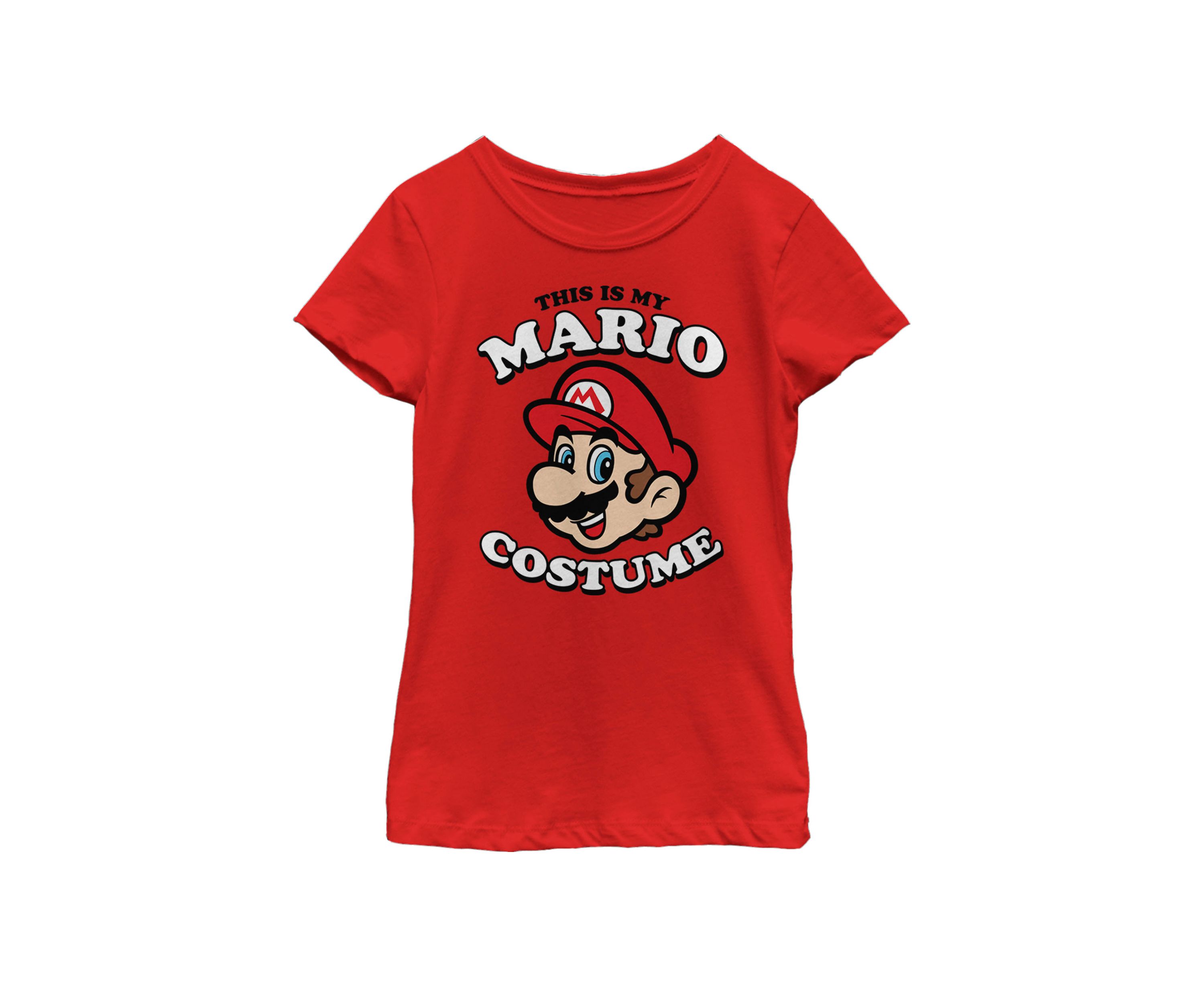 Girls 7-16 Super Mario My Mario Costume Short Sleeve Graphic T-Shirt