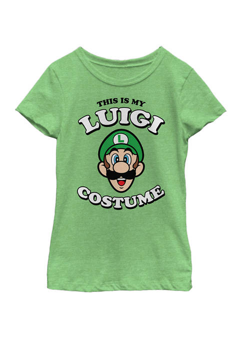Nintendo Girls 7-16 Super Mario My Luigi Costume