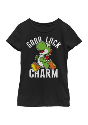 Nintendo Kids Good Luck Graphic T-Shirt