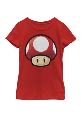Nintendo Girls 4-6x Red Mushroom Graphic T-Shirt