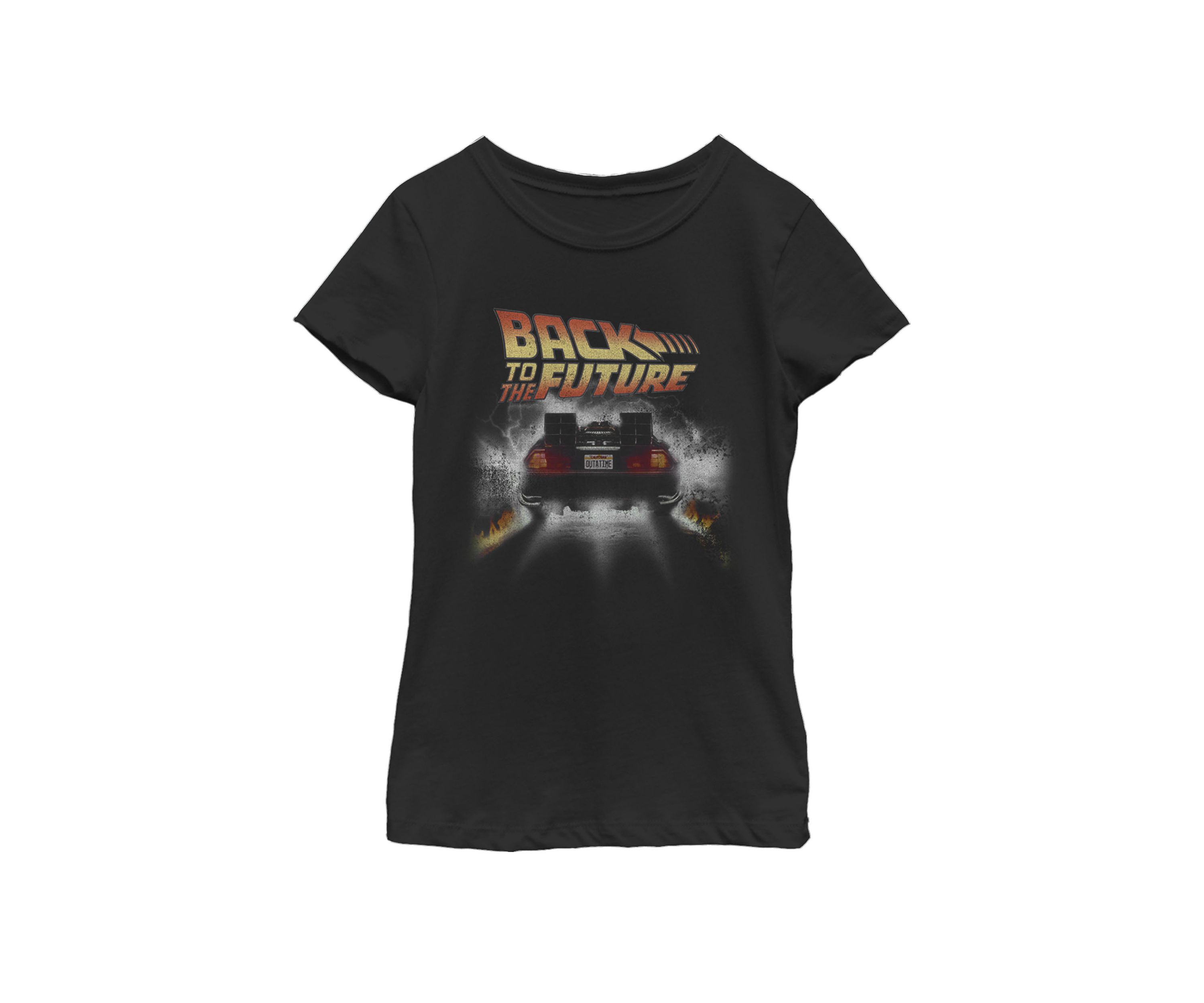 Girls 7-16 Vintage Delorean Peel Out Short Sleeve Graphic T-Shirt