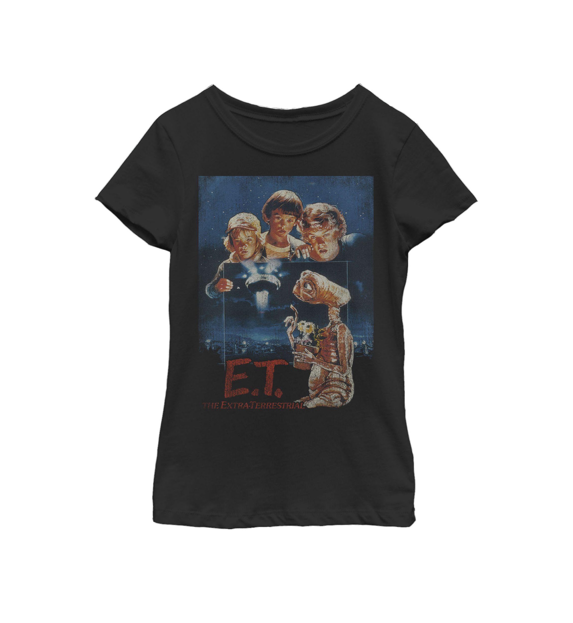 Girls 7-16 Distressed Vintage Photograph Short Sleeve Graphic T-Shirt