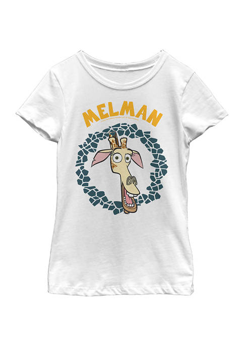 Madagascar Girls 4-6x Mad 2 Melman Graphic T-Shirt