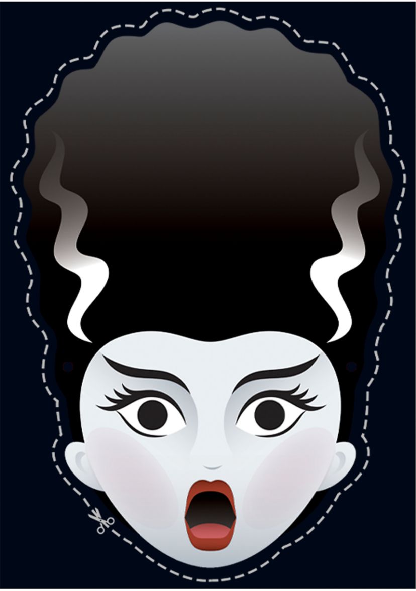 Girls 4-6x Classic Monsters Kiddy Bride Mask Graphic T-Shirt